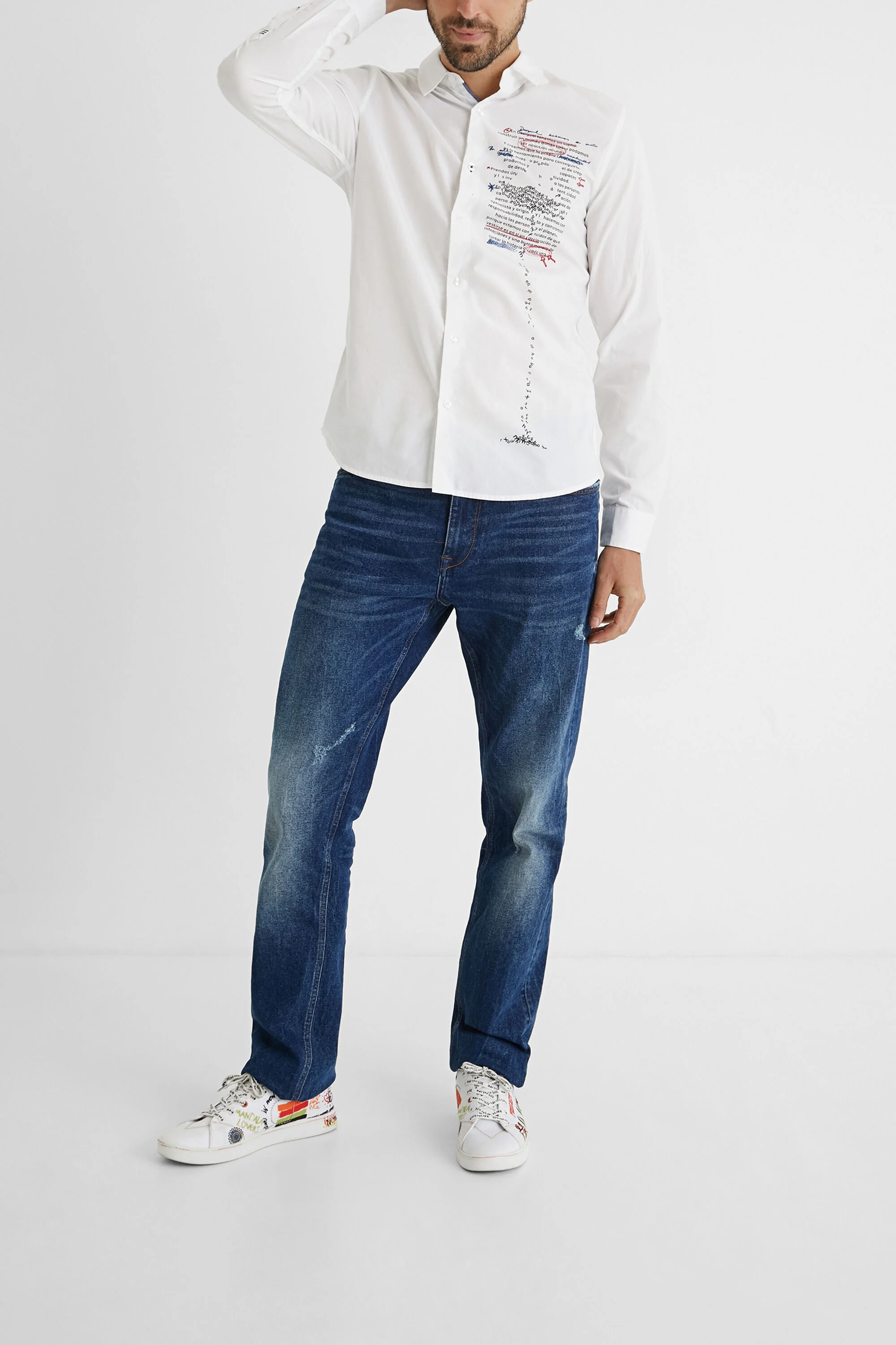 Camisa mensaje 100% algod&oacute;n