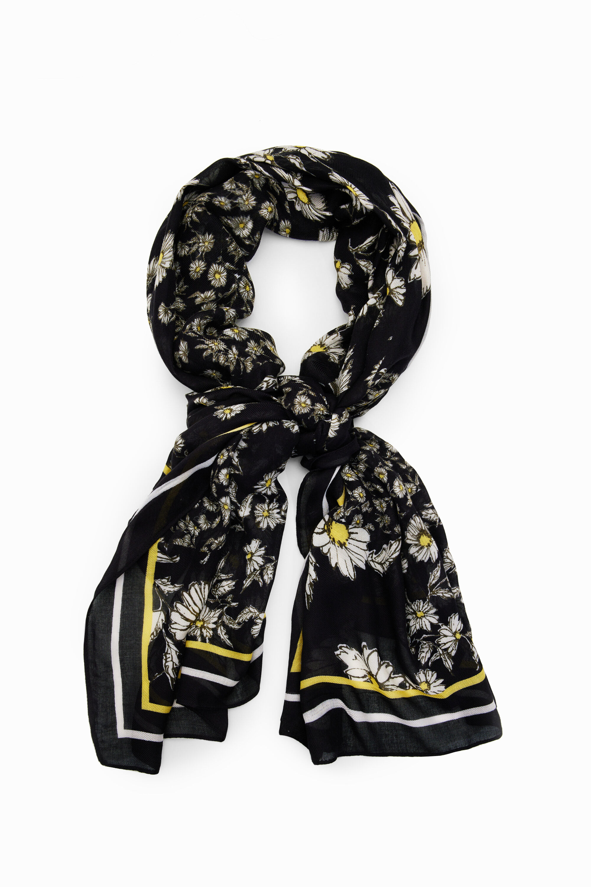 Foulard rectangular patch margaritas