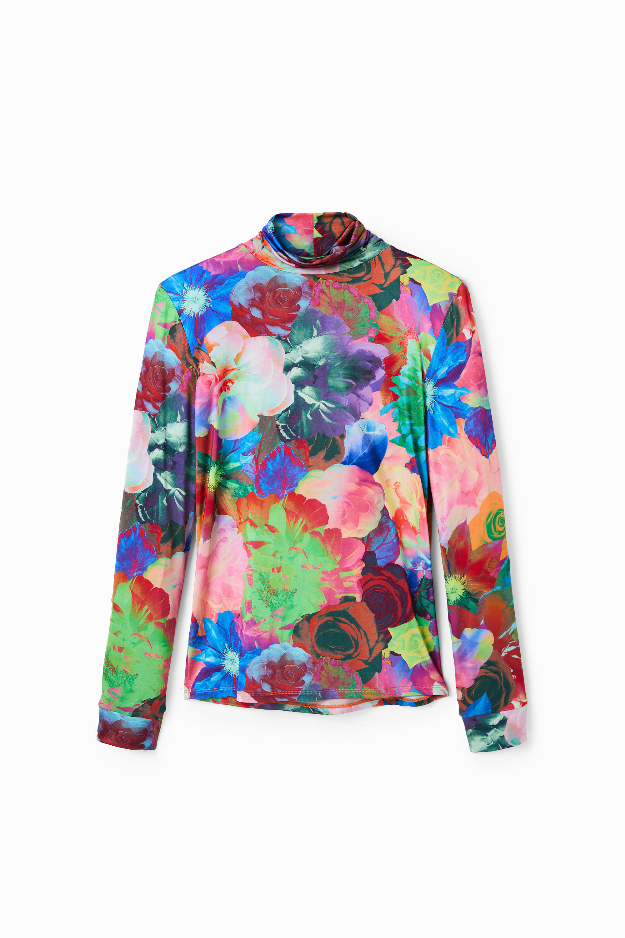 Camiseta slim flores