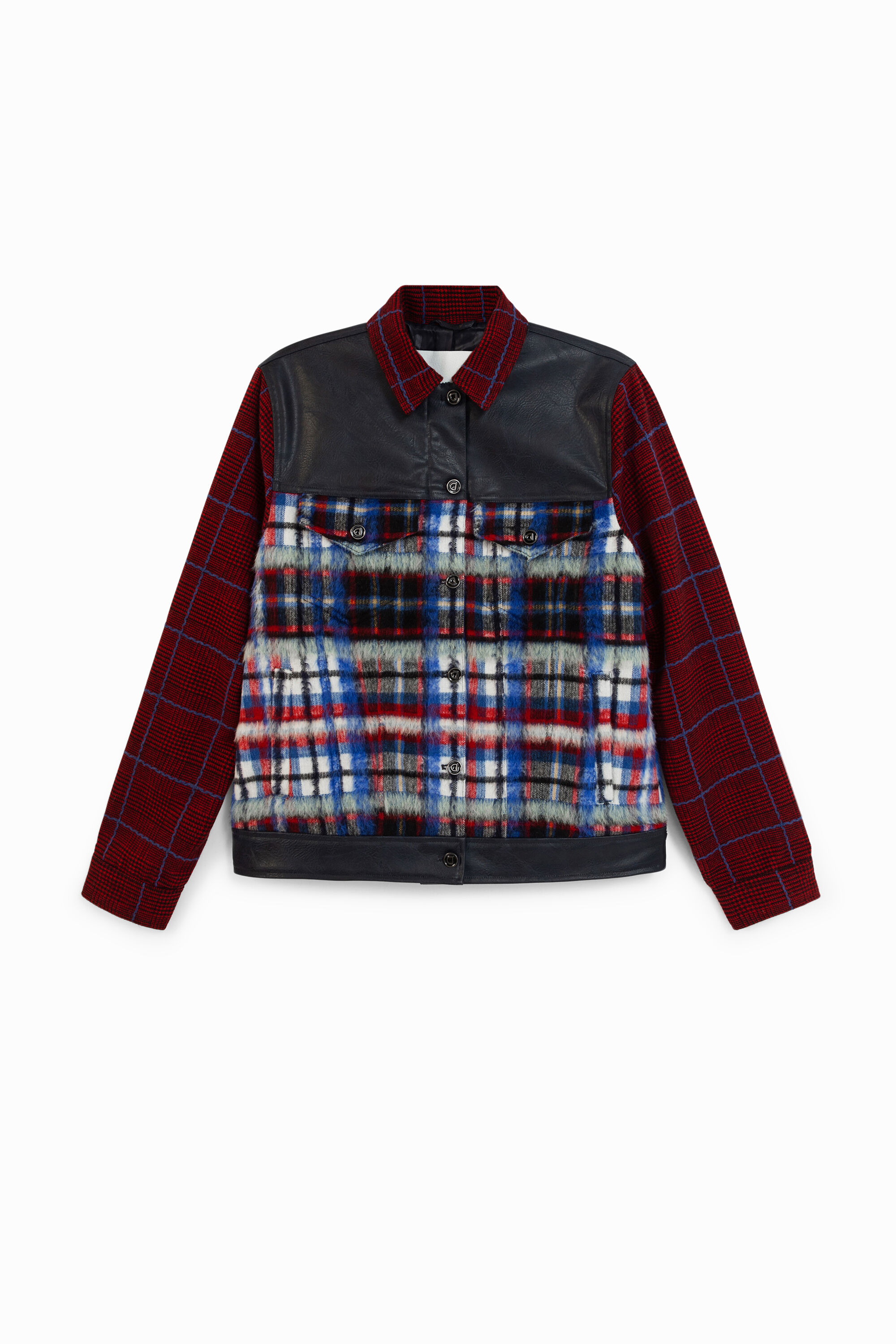 Chaqueta tart&aacute;n pelo