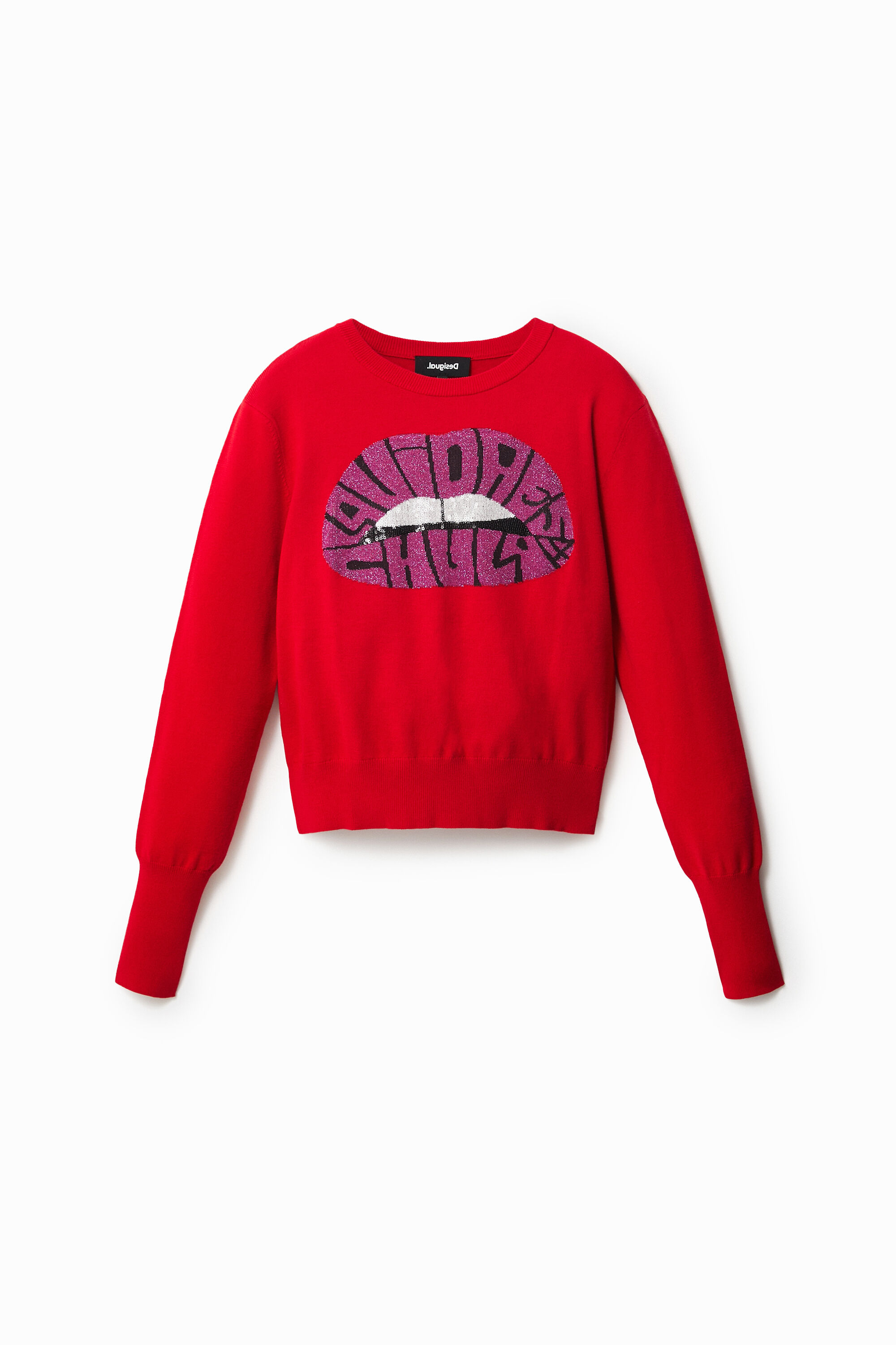 Jersey punto fino labios