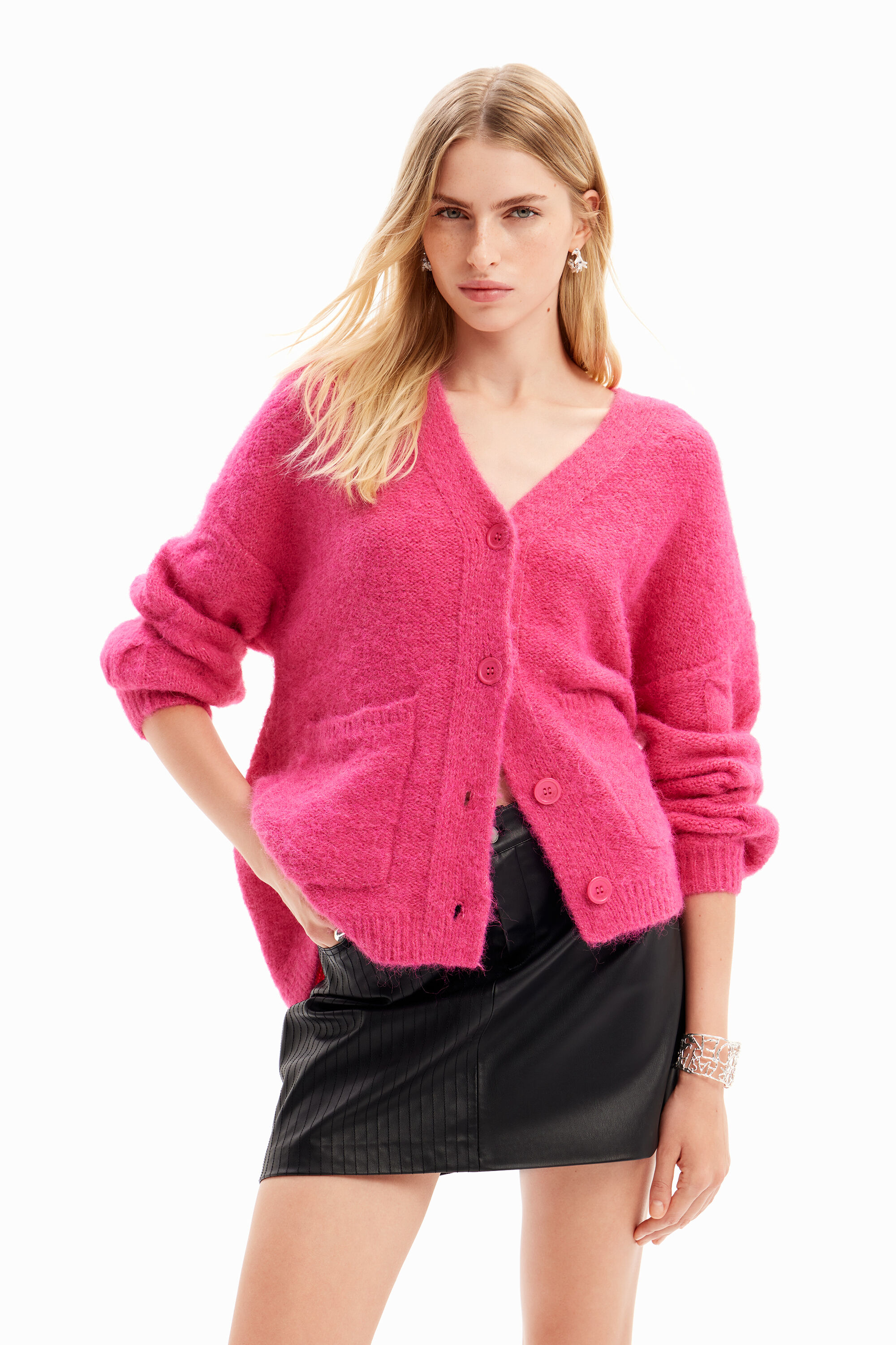 C&aacute;rdigan oversize margarita