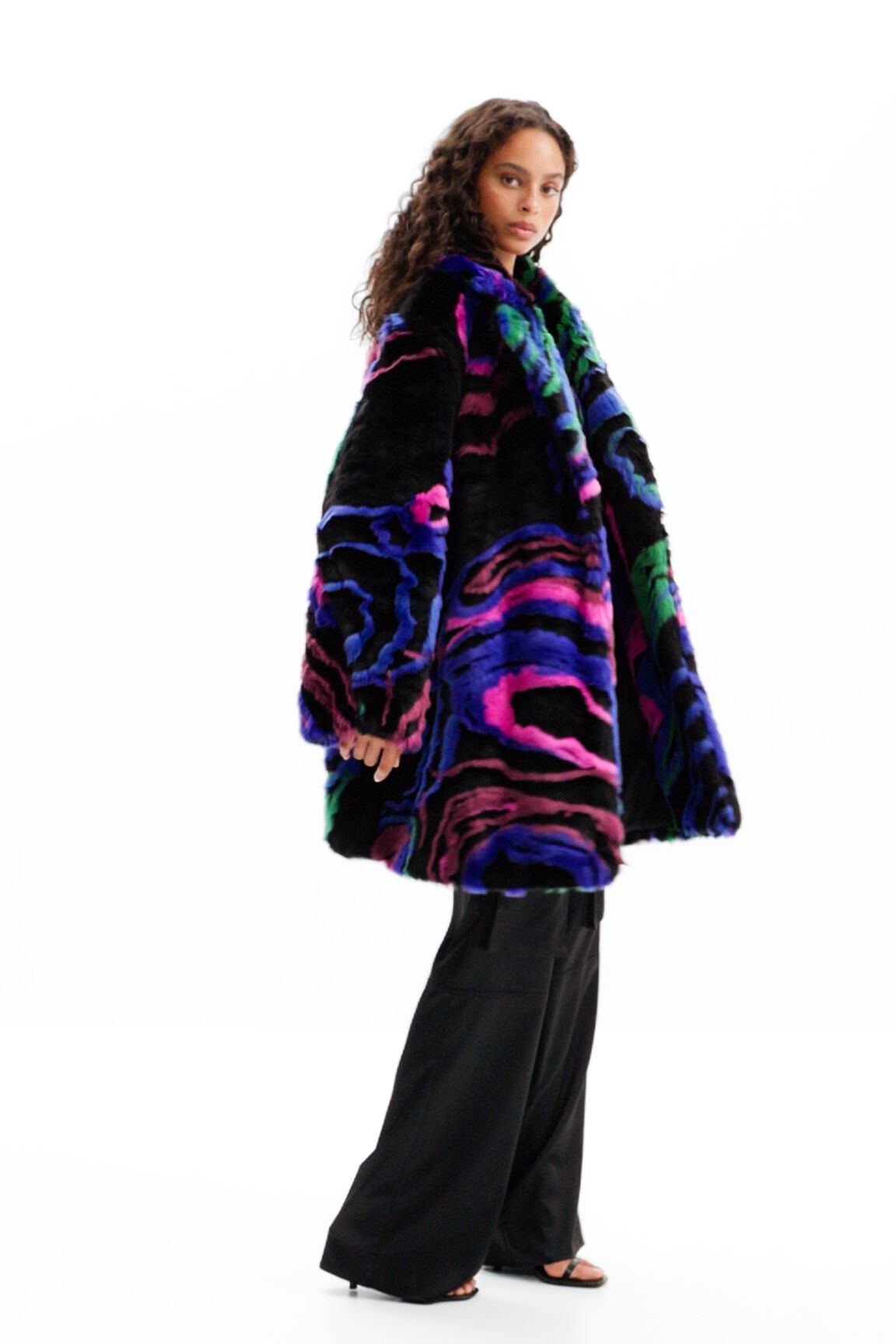 Abrigo efecto pelo M. Christian Lacroix