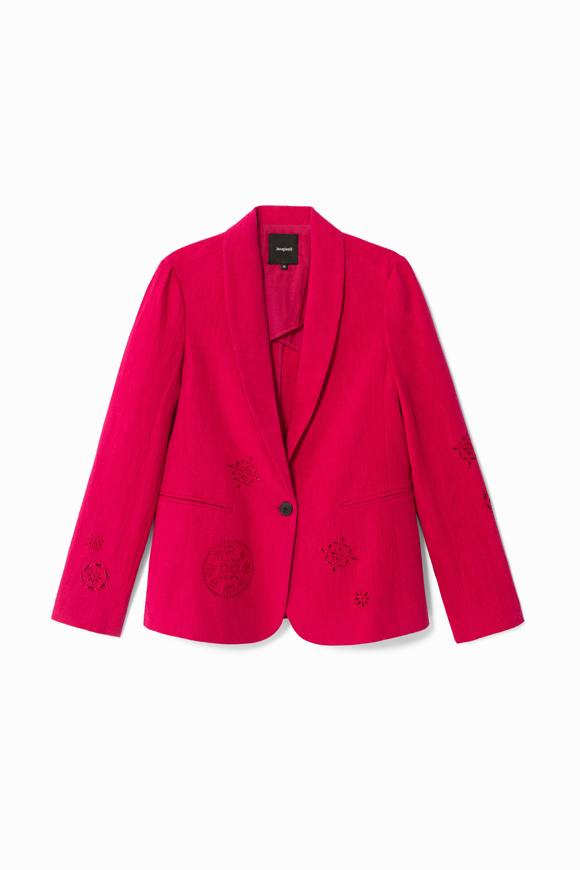 Americana fucsia troquelada