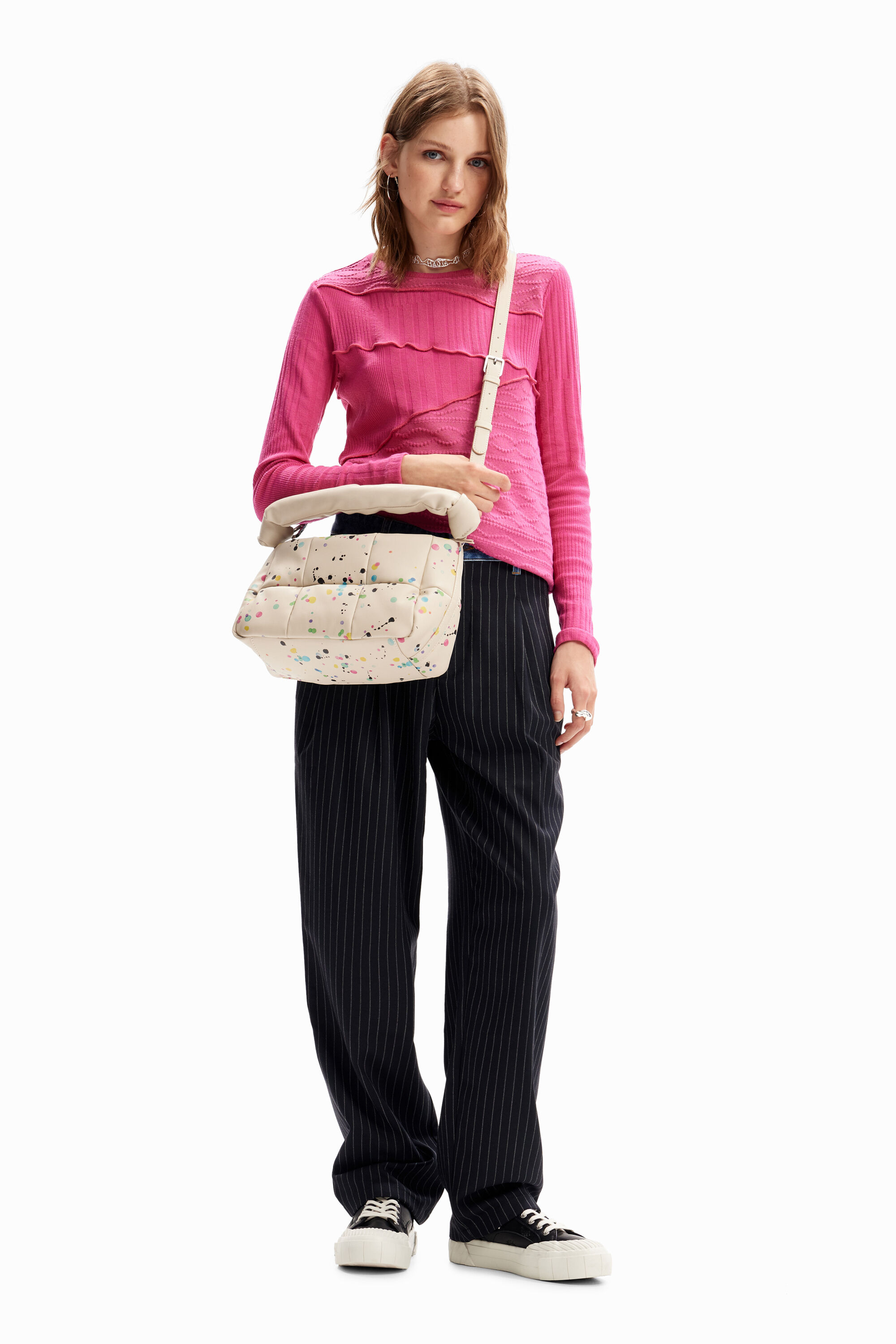 Bolso acolchado gotas