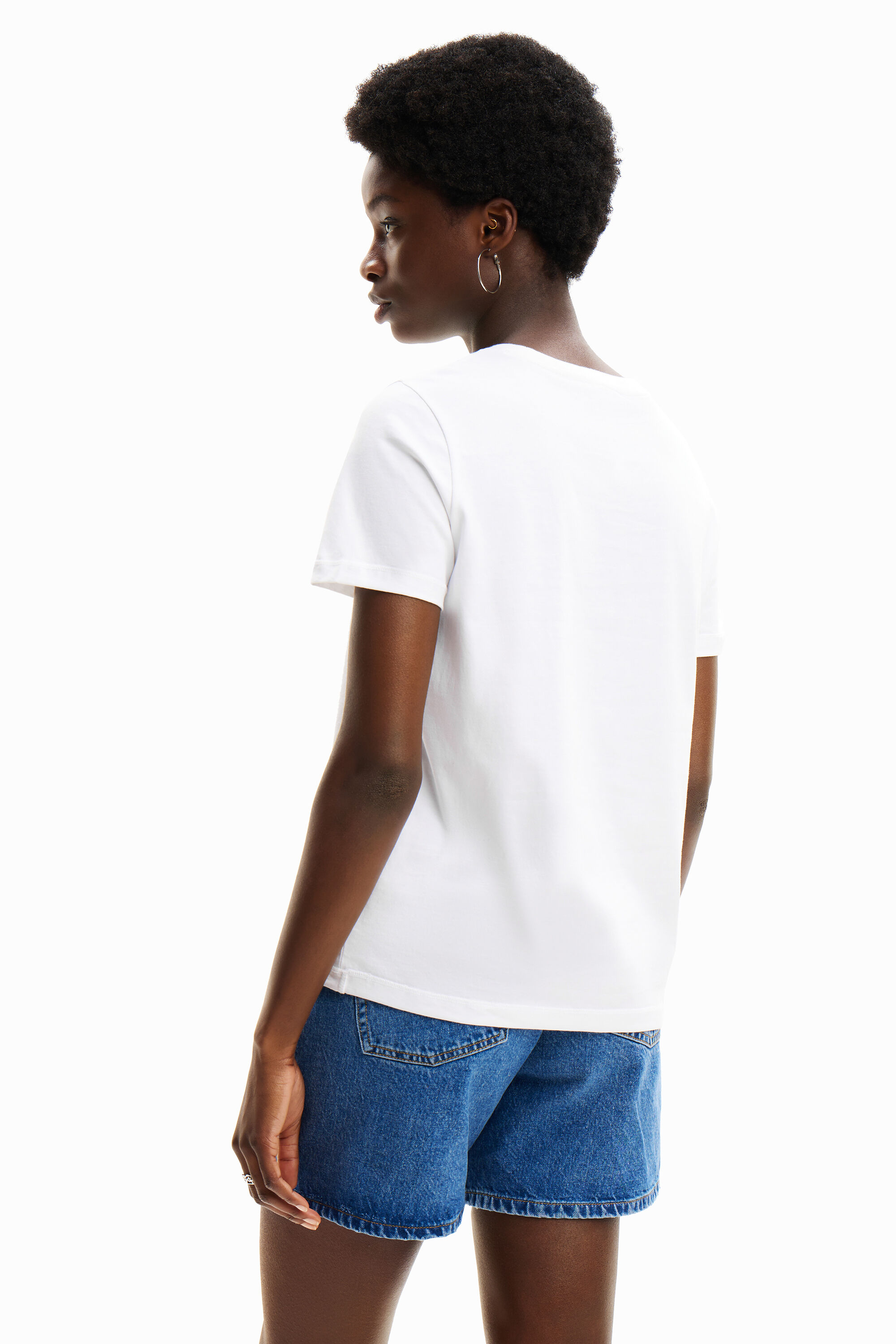 Camiseta logo brillo
