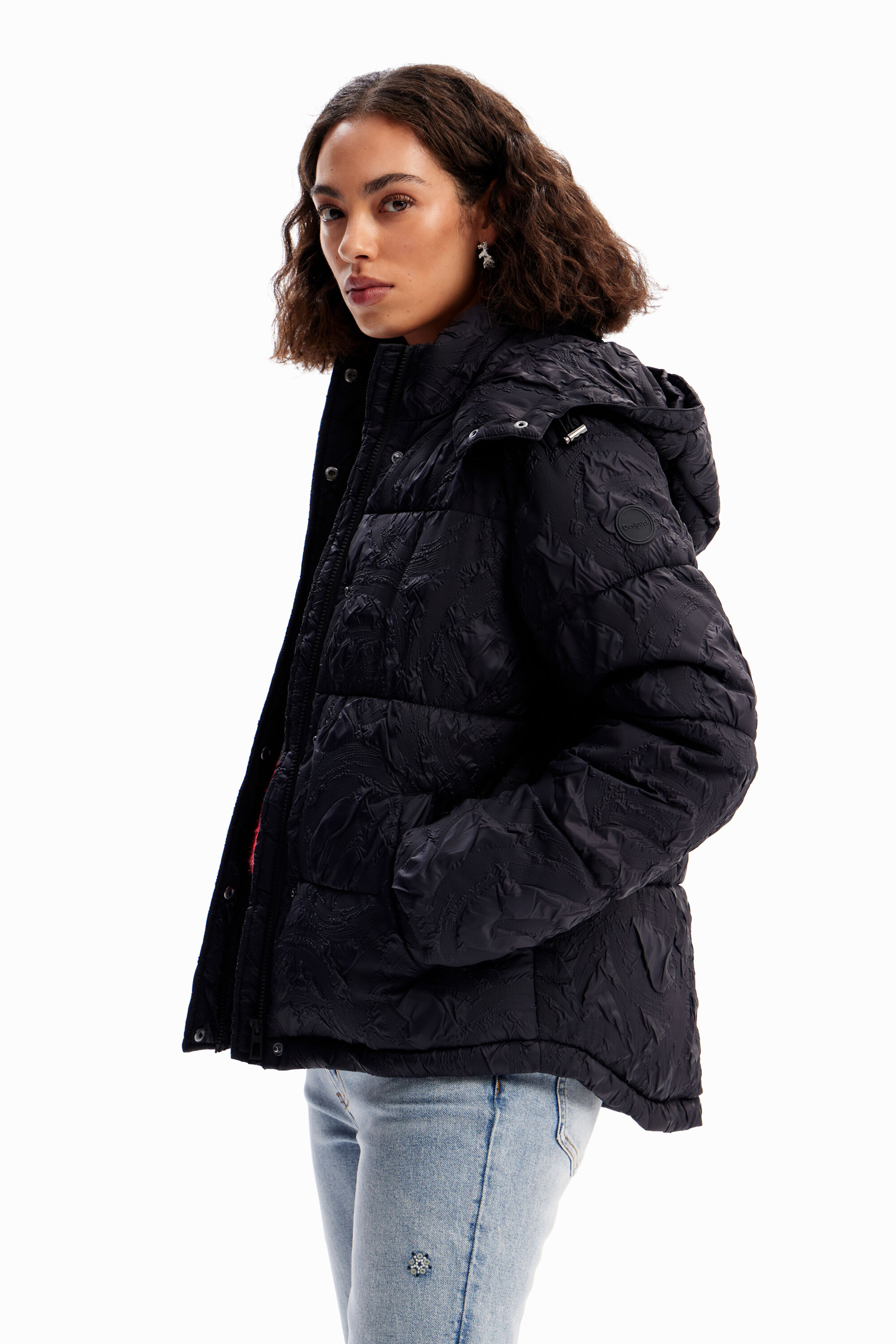 Chaqueta acolchada textura