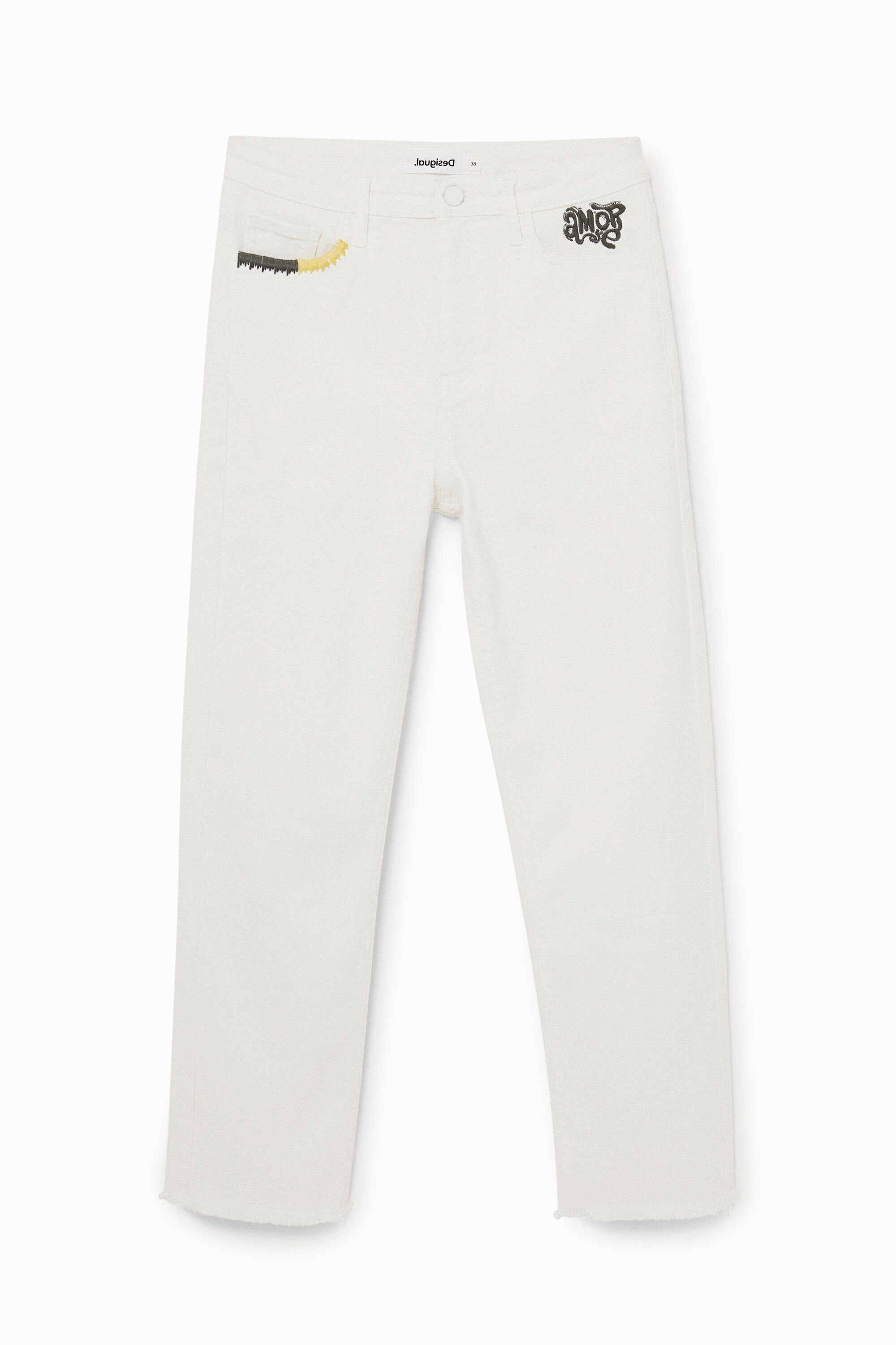 Pantal&oacute;n recto tobillero