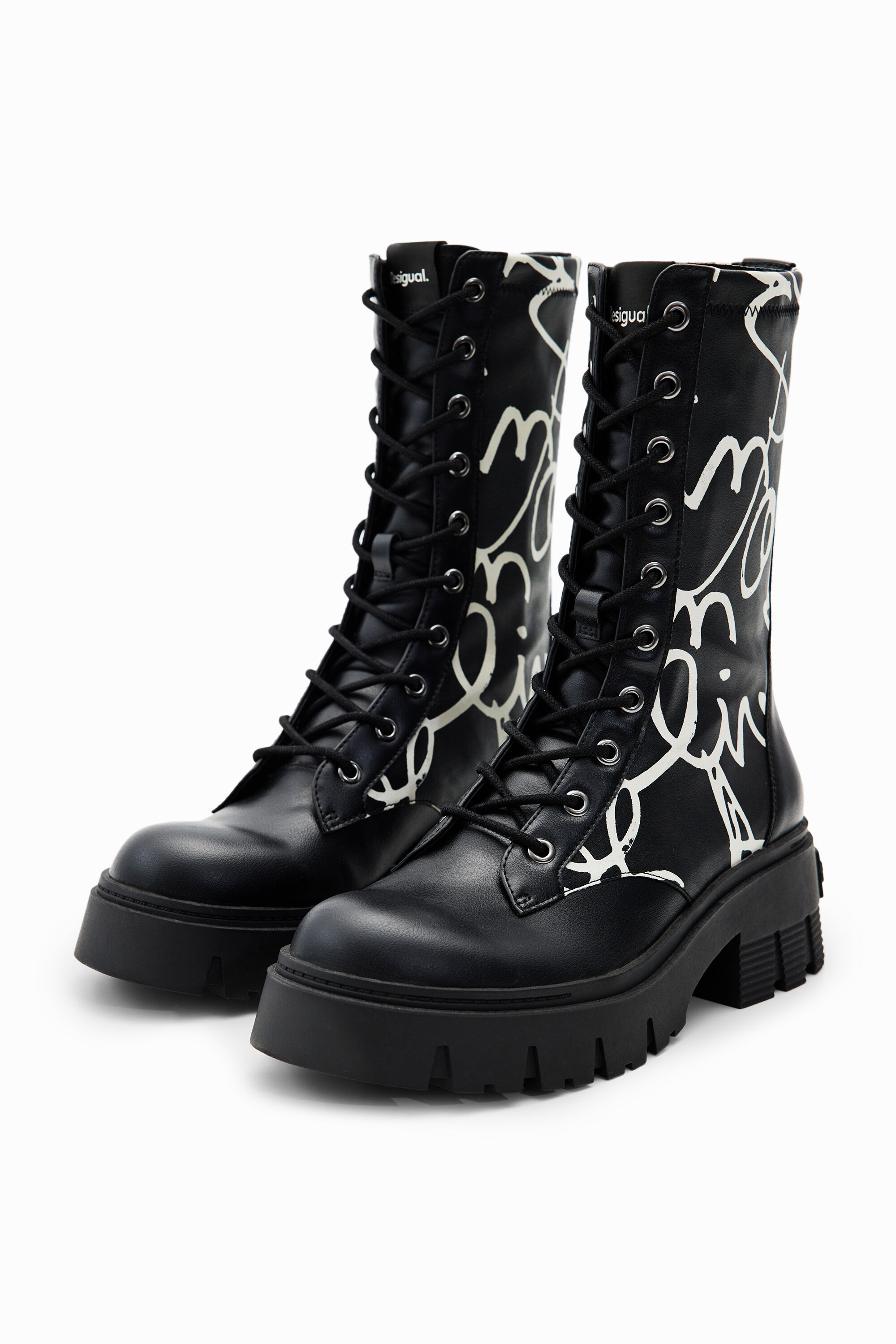 Botas altas track mensajes