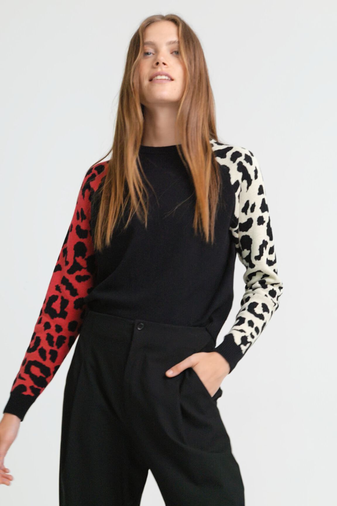 Jersey mangas animal print