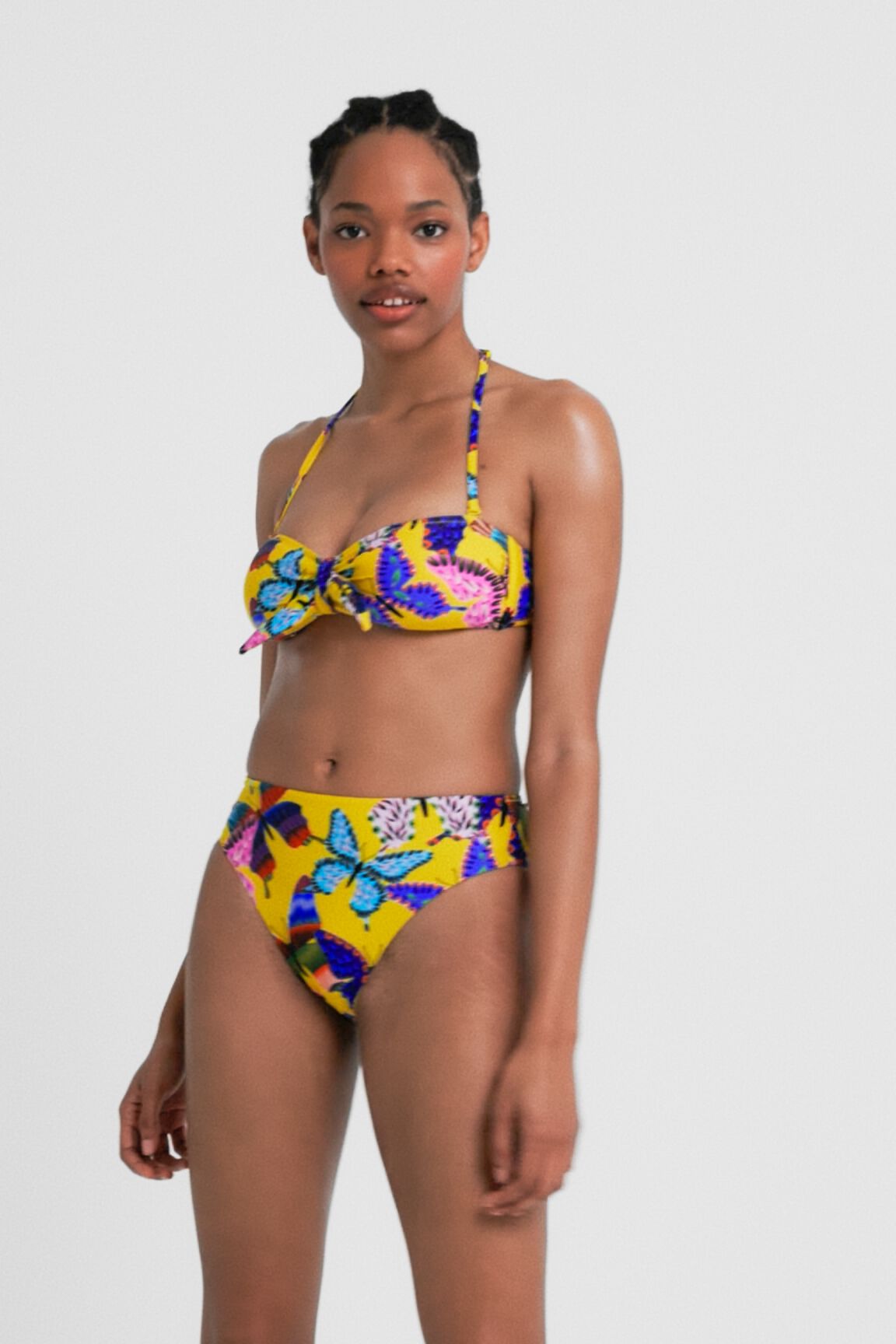 Top bikini nudo mariposas