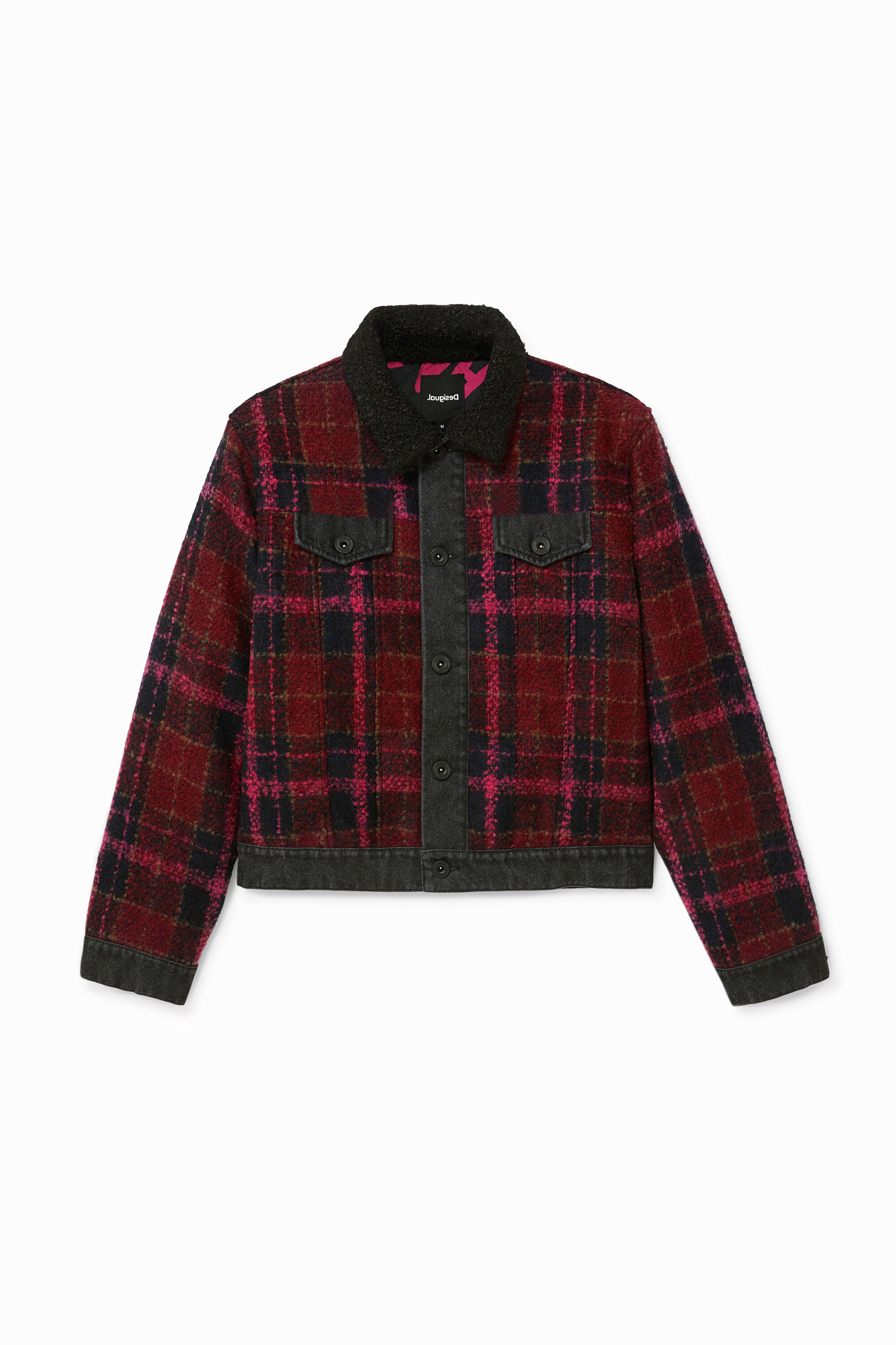 Chaqueta lana tart&aacute;n