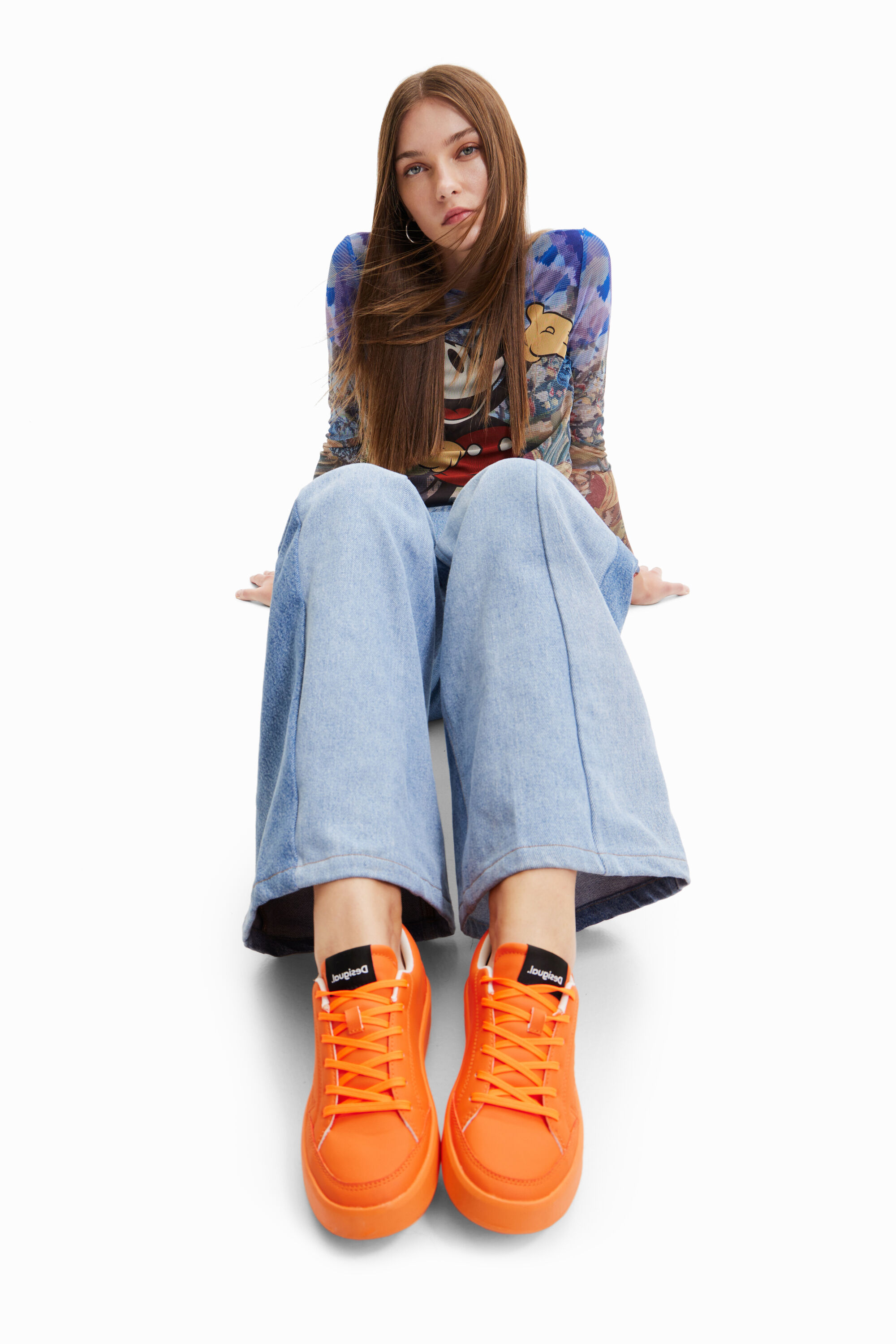 Sneakers plataforma logo