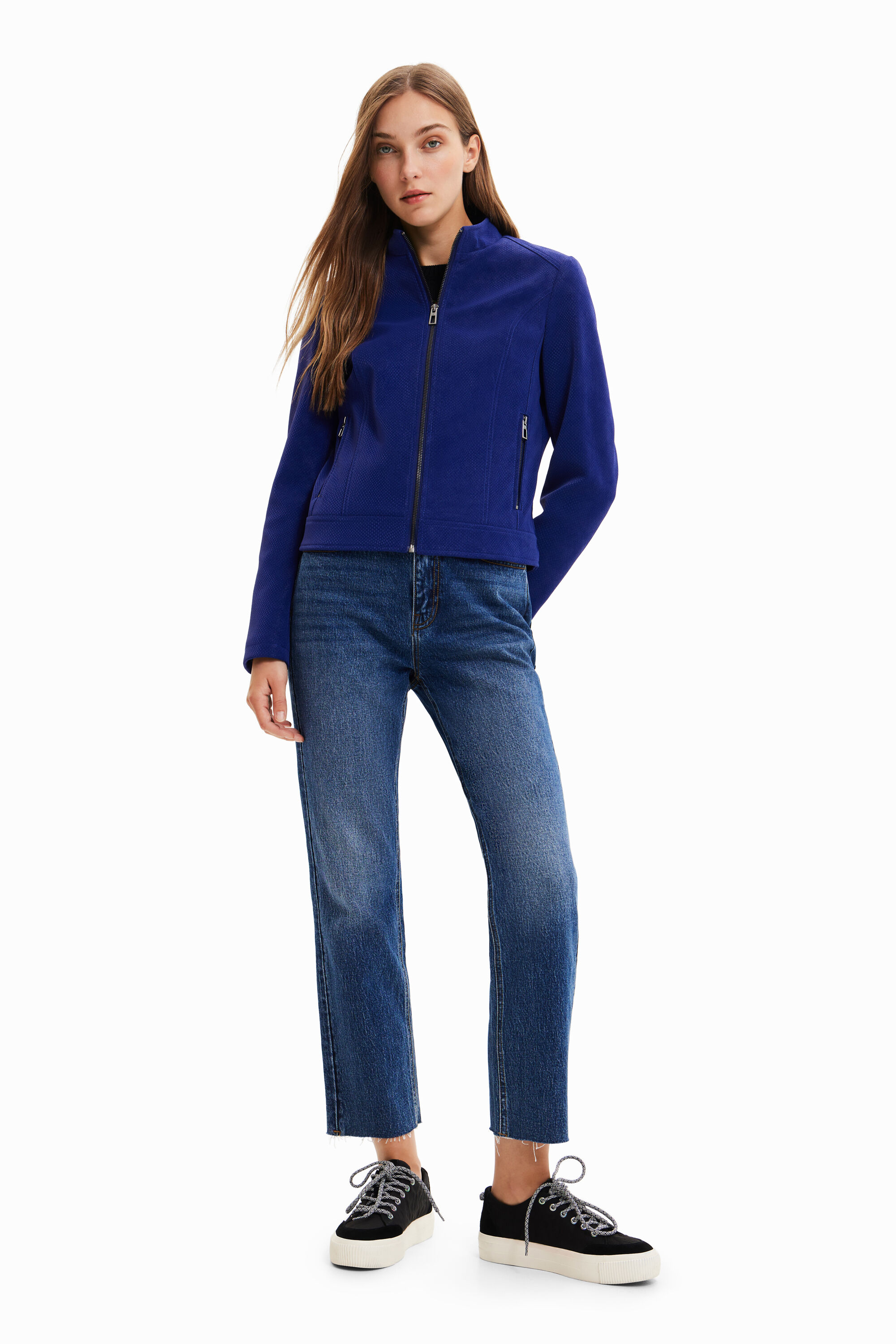 Chaqueta efecto ante