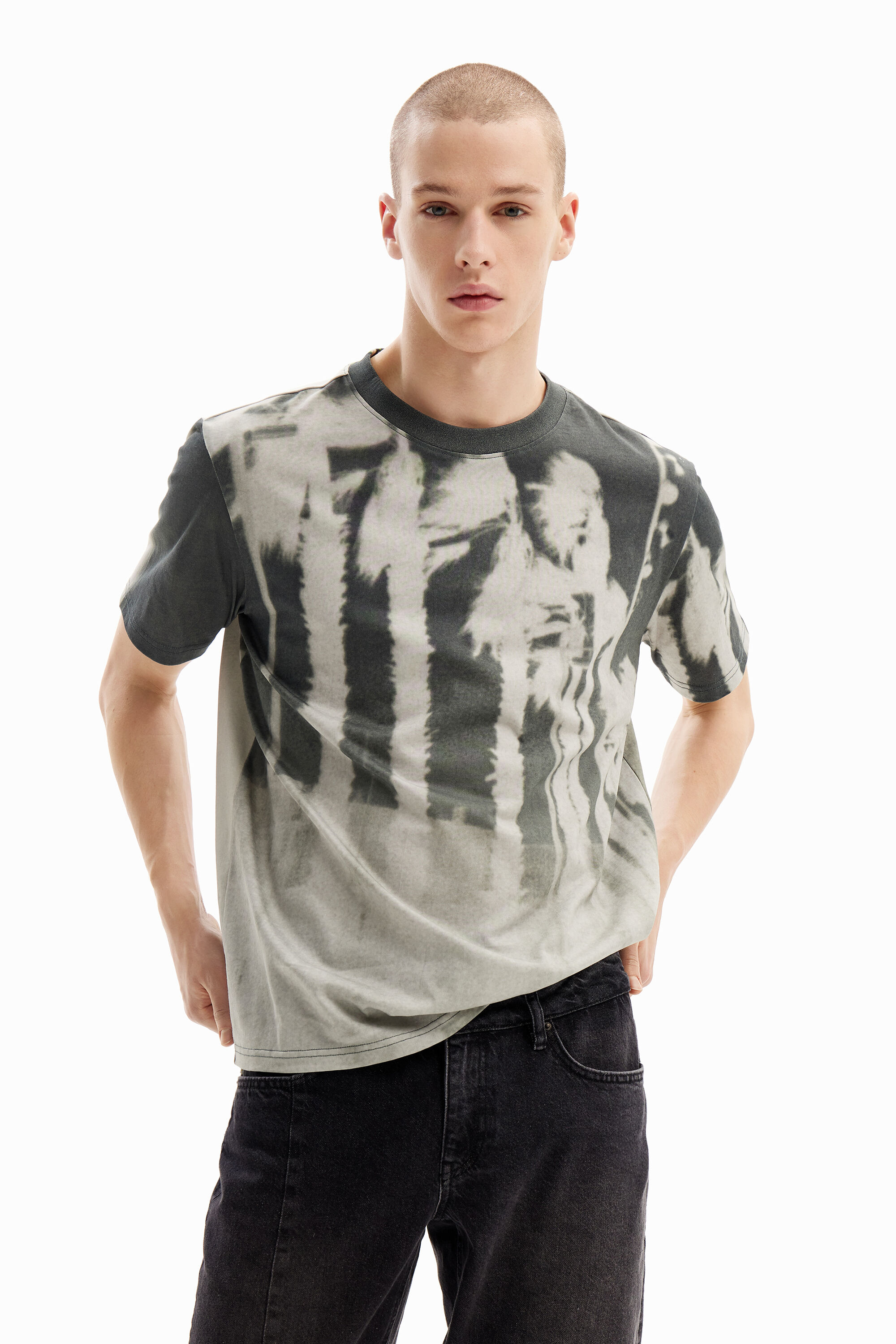 Camiseta fotogr&aacute;fica palmeras