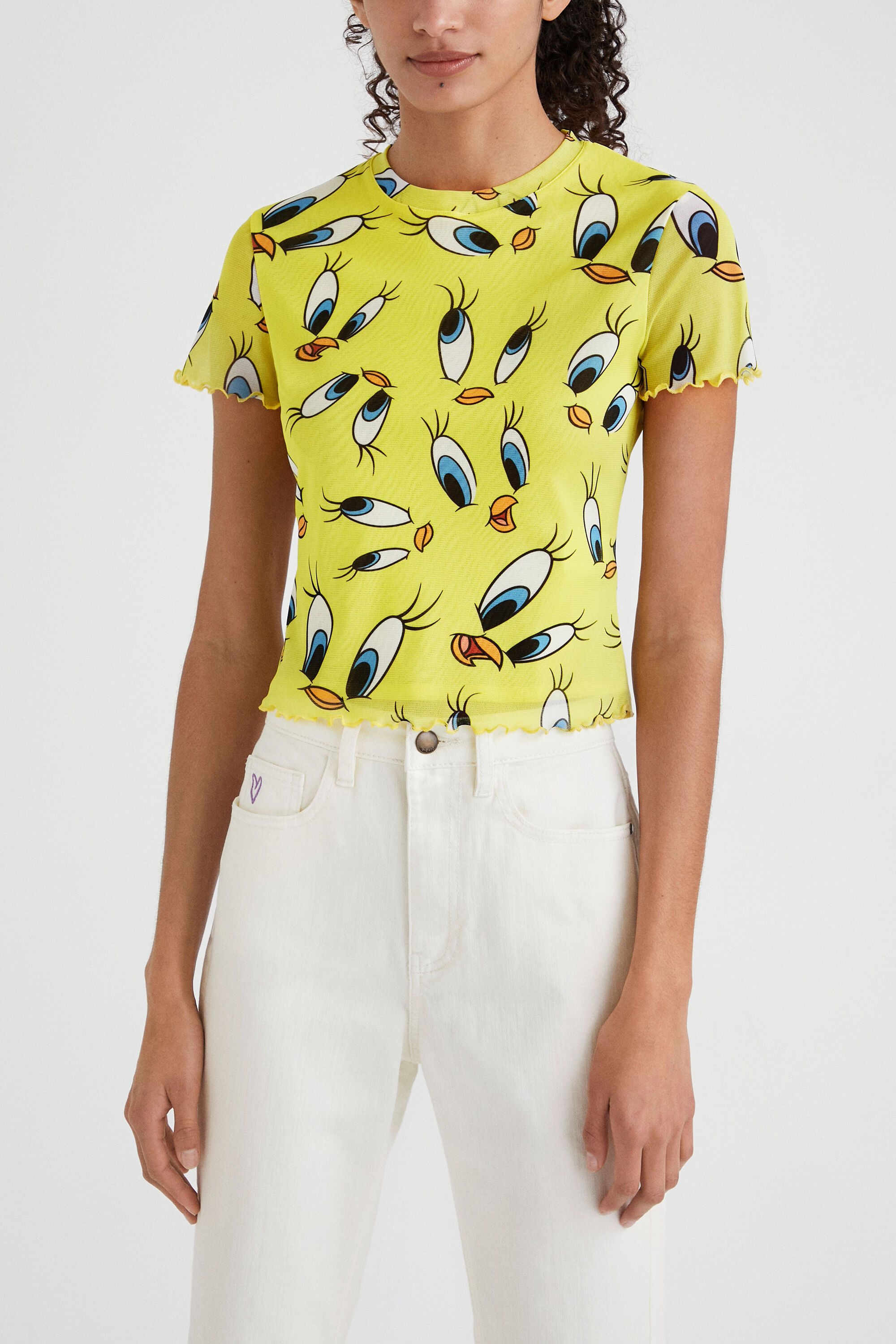Camiseta slim tul Piol&iacute;n
