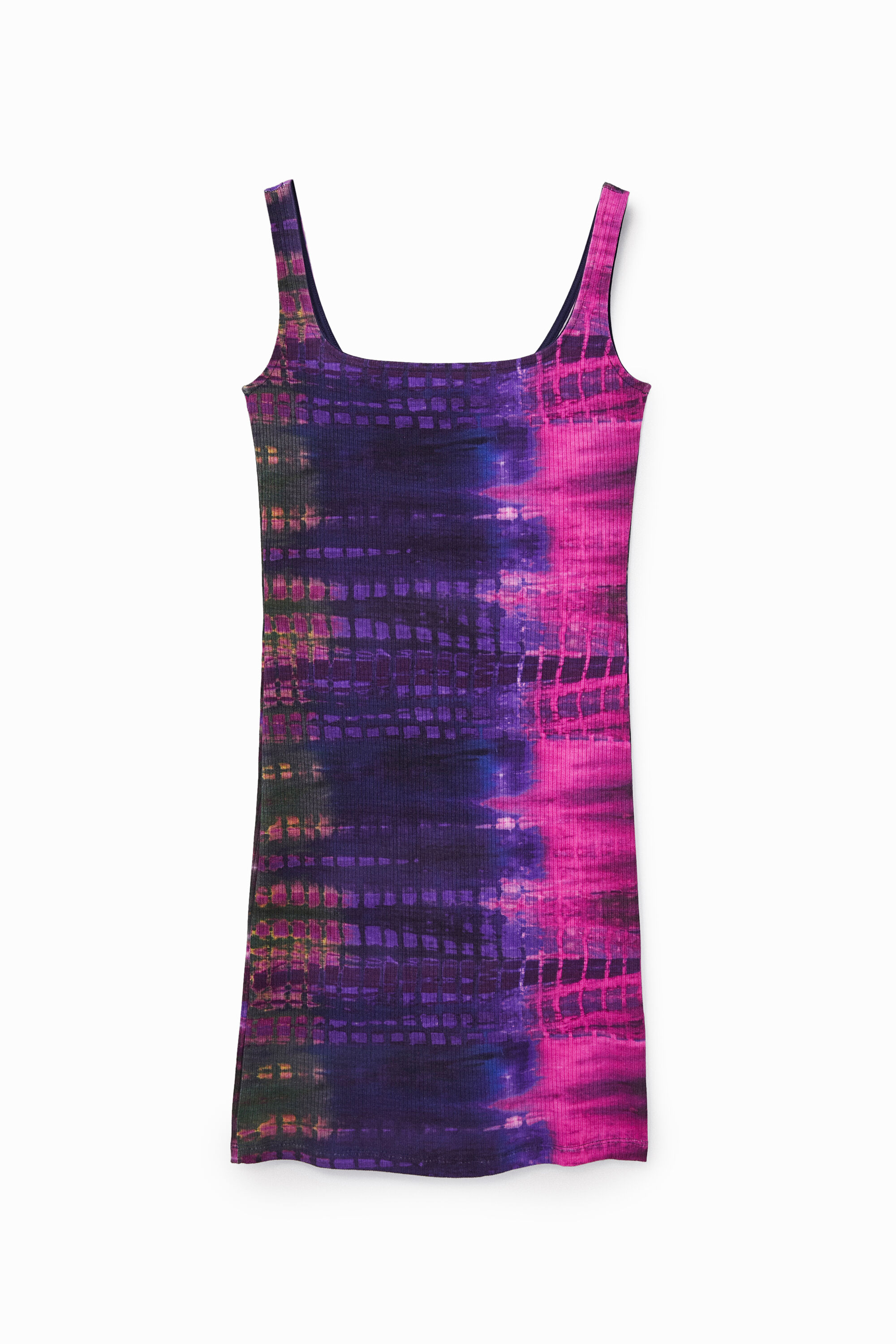 Vestido punto tie-dye