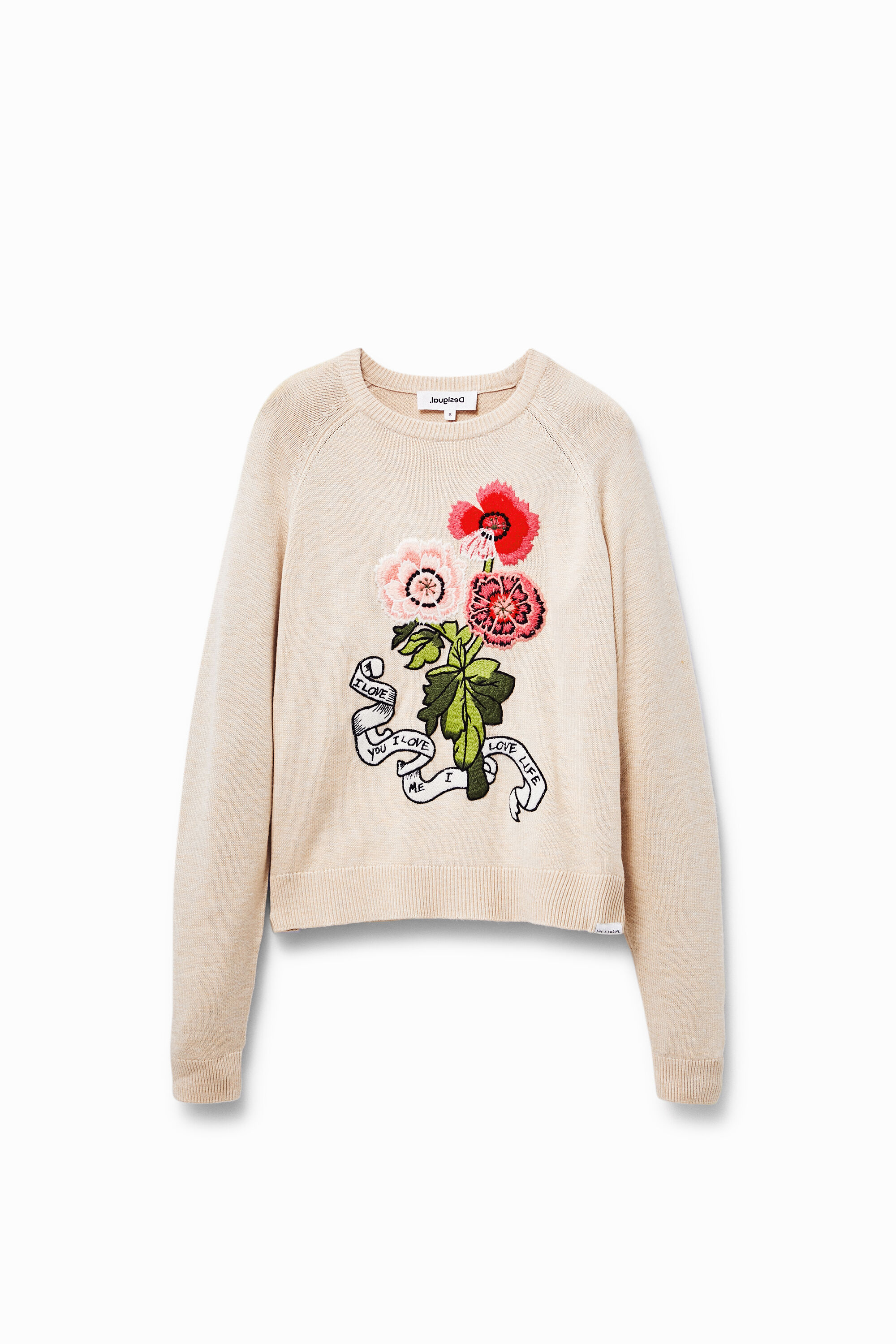 Jersey flores bordadas