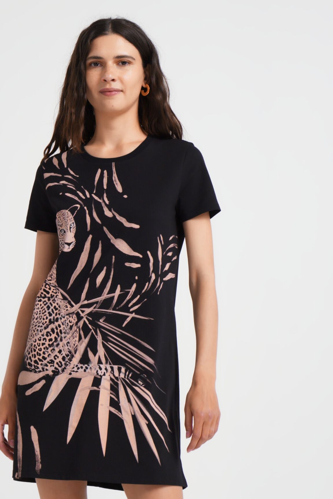 Vestido camisetero guepardo