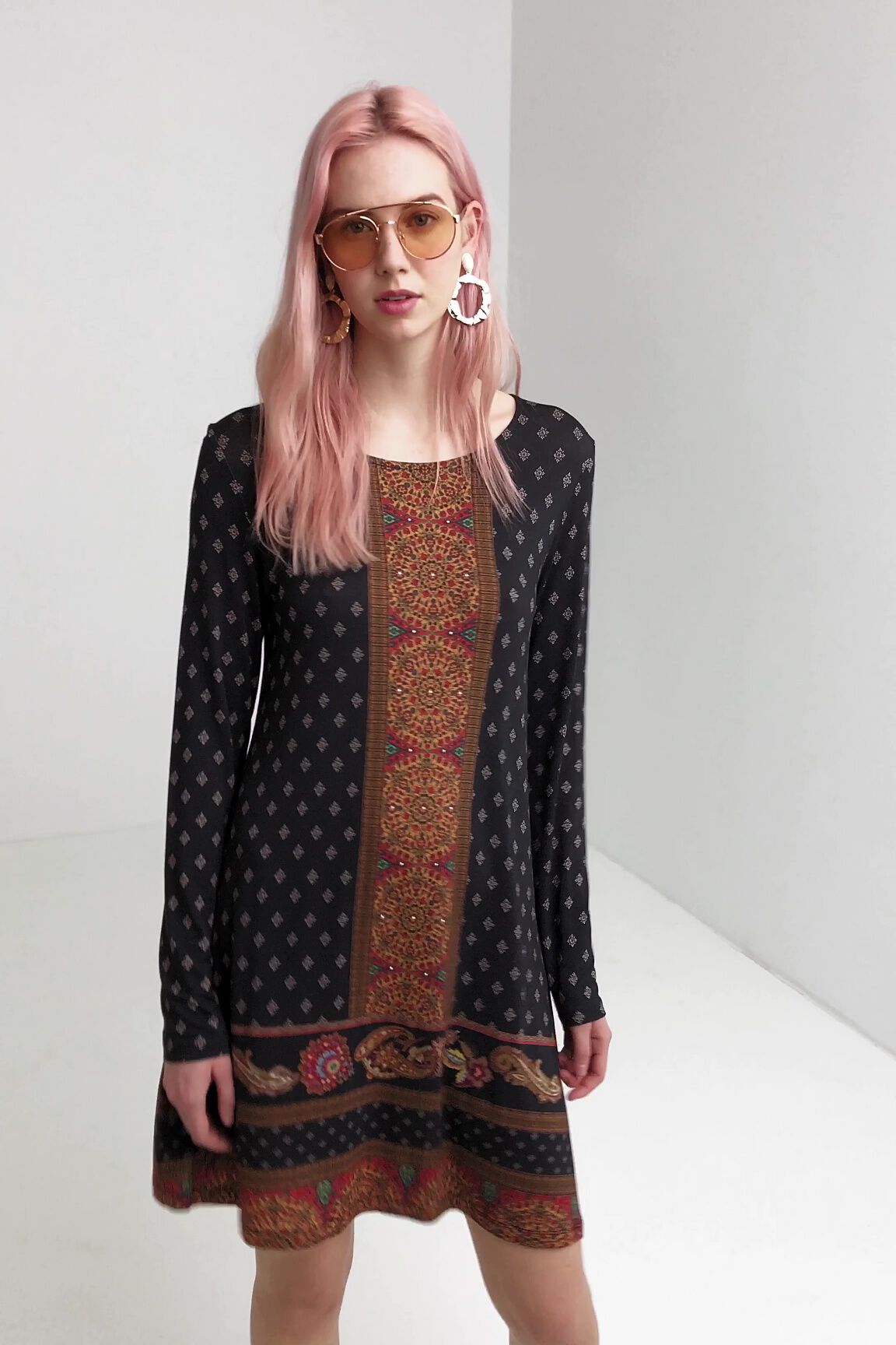 Vestido boho cerrado