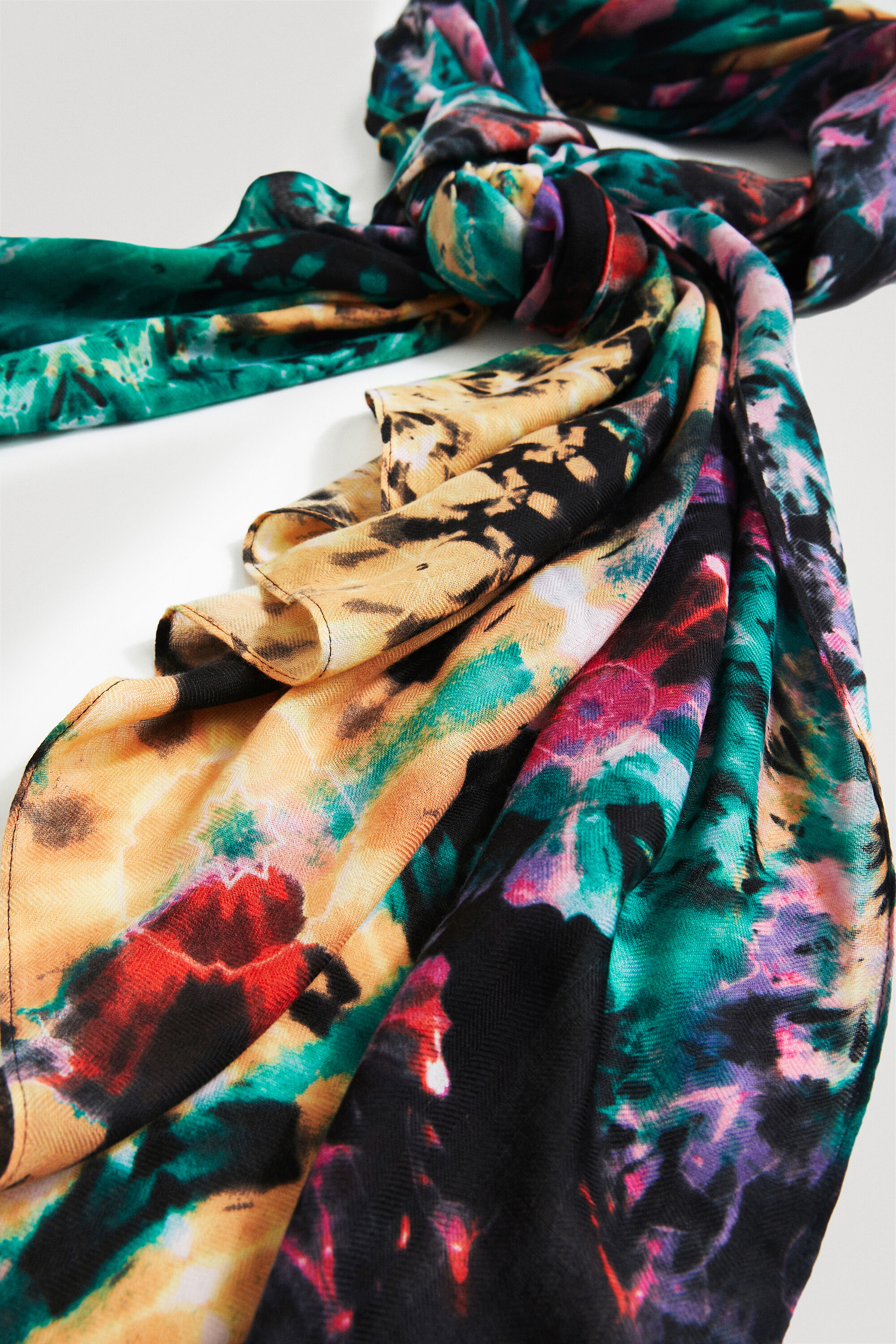 Foulard rectangular bohemian estampado