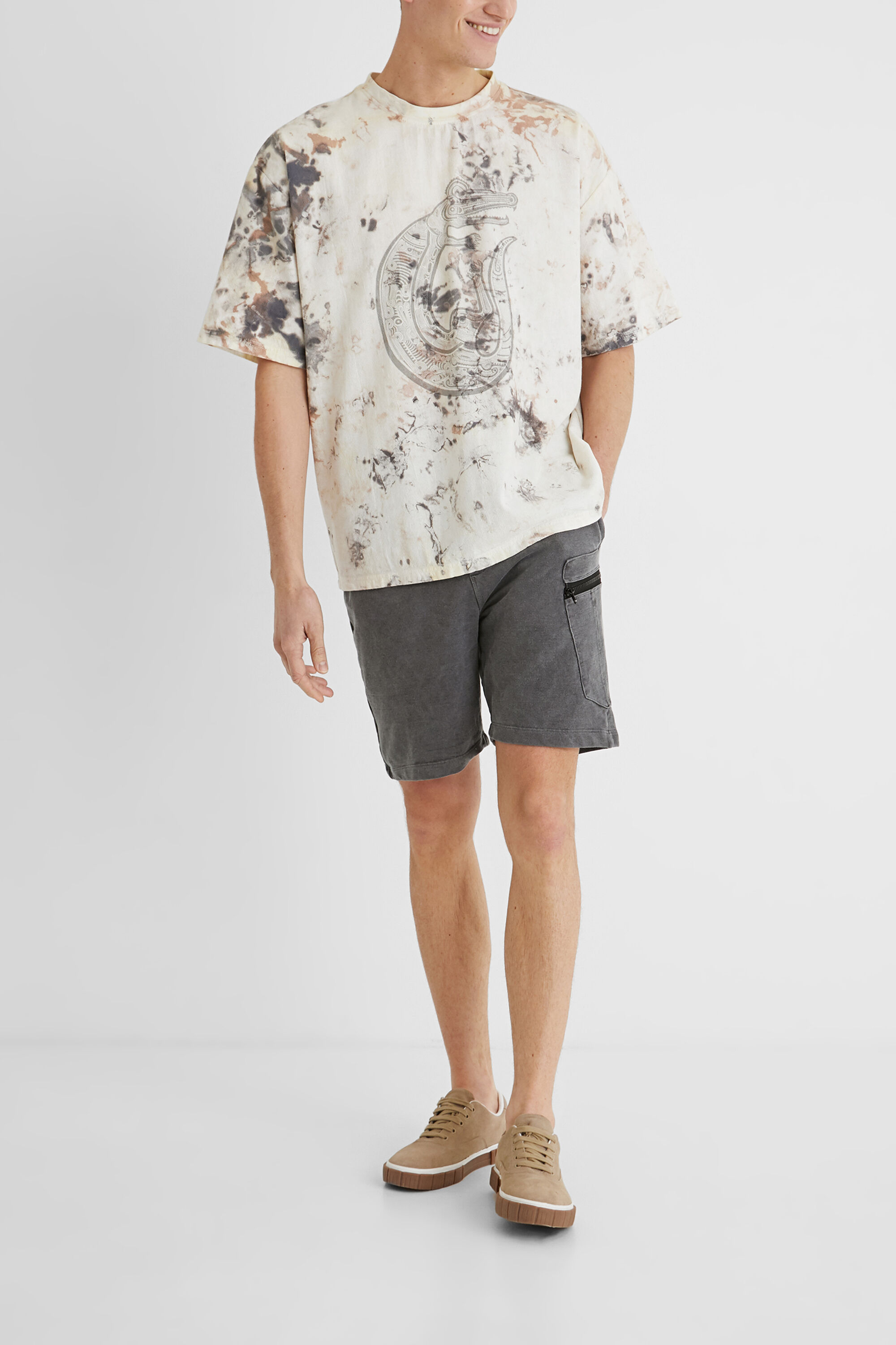 Camiseta oversize tie-dye