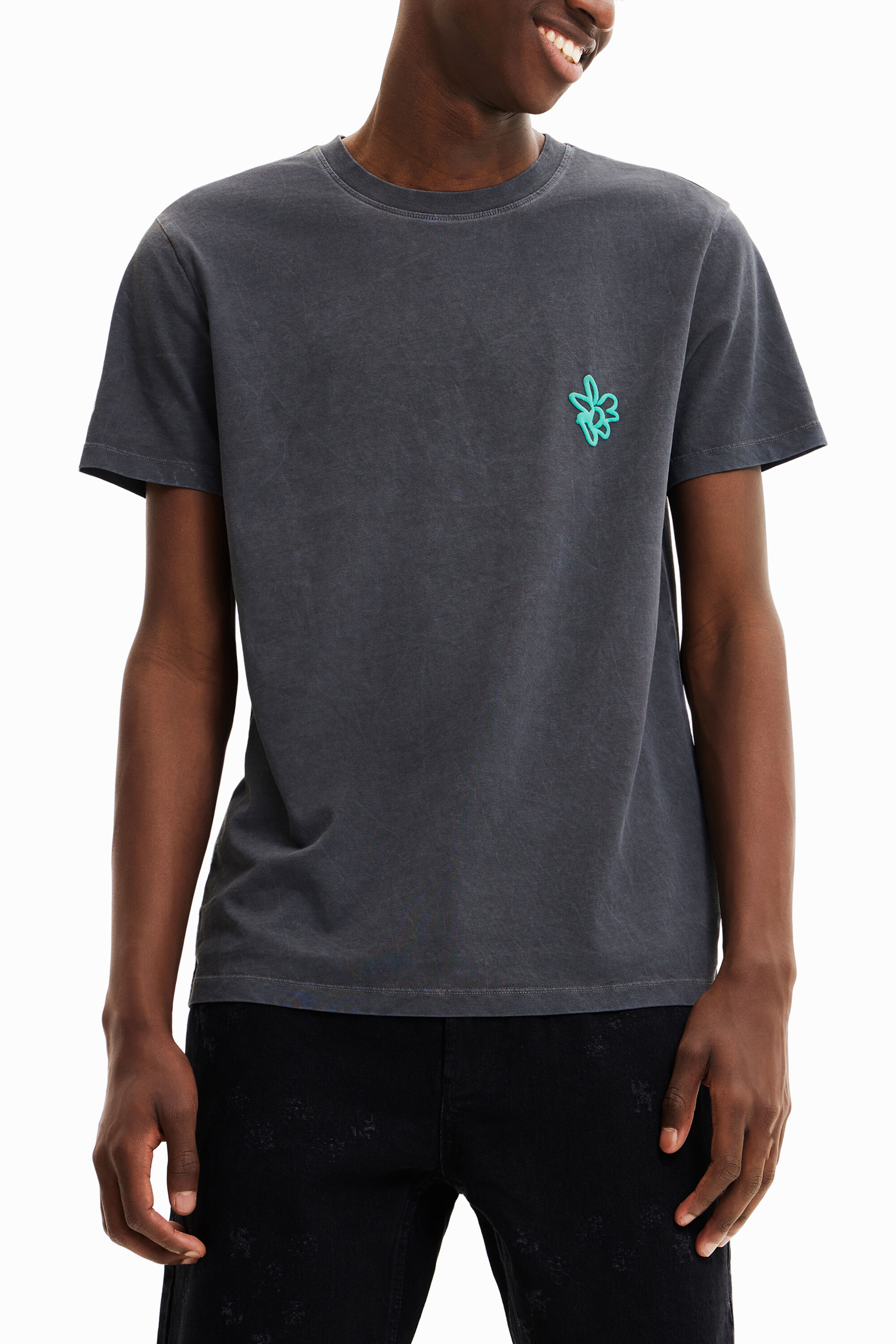 Camiseta manga corta lavada