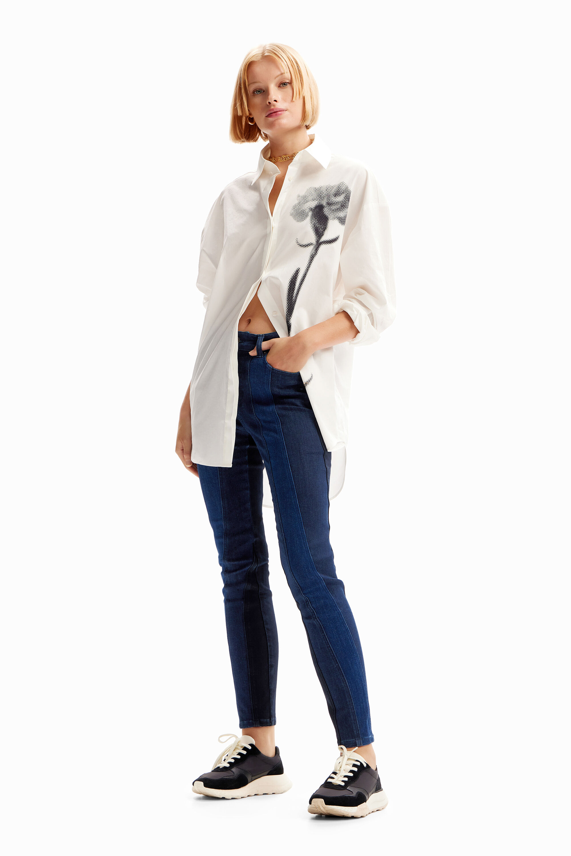 Vaqueros Skinny push-up costuras