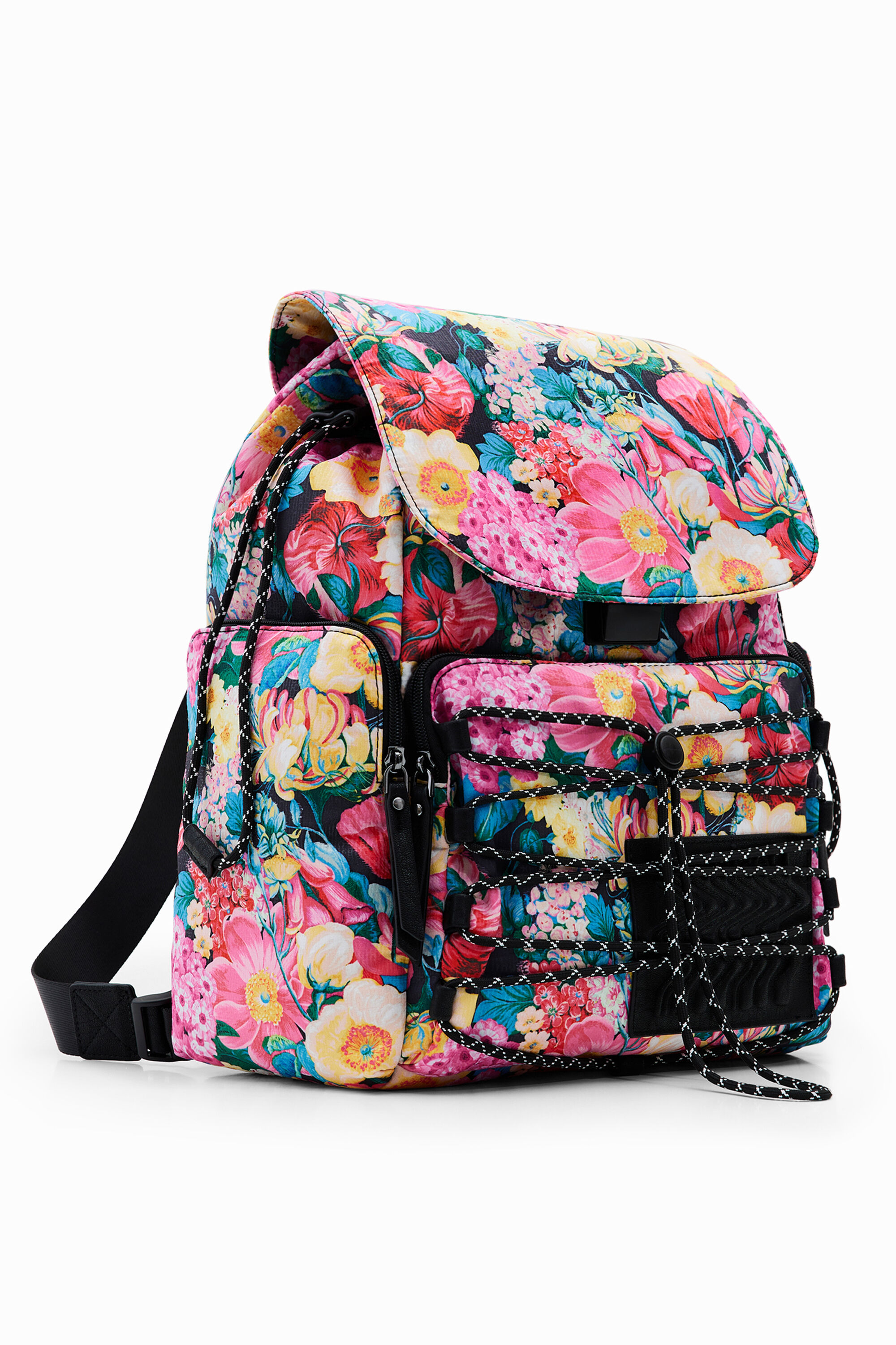 Mochila grande floral
