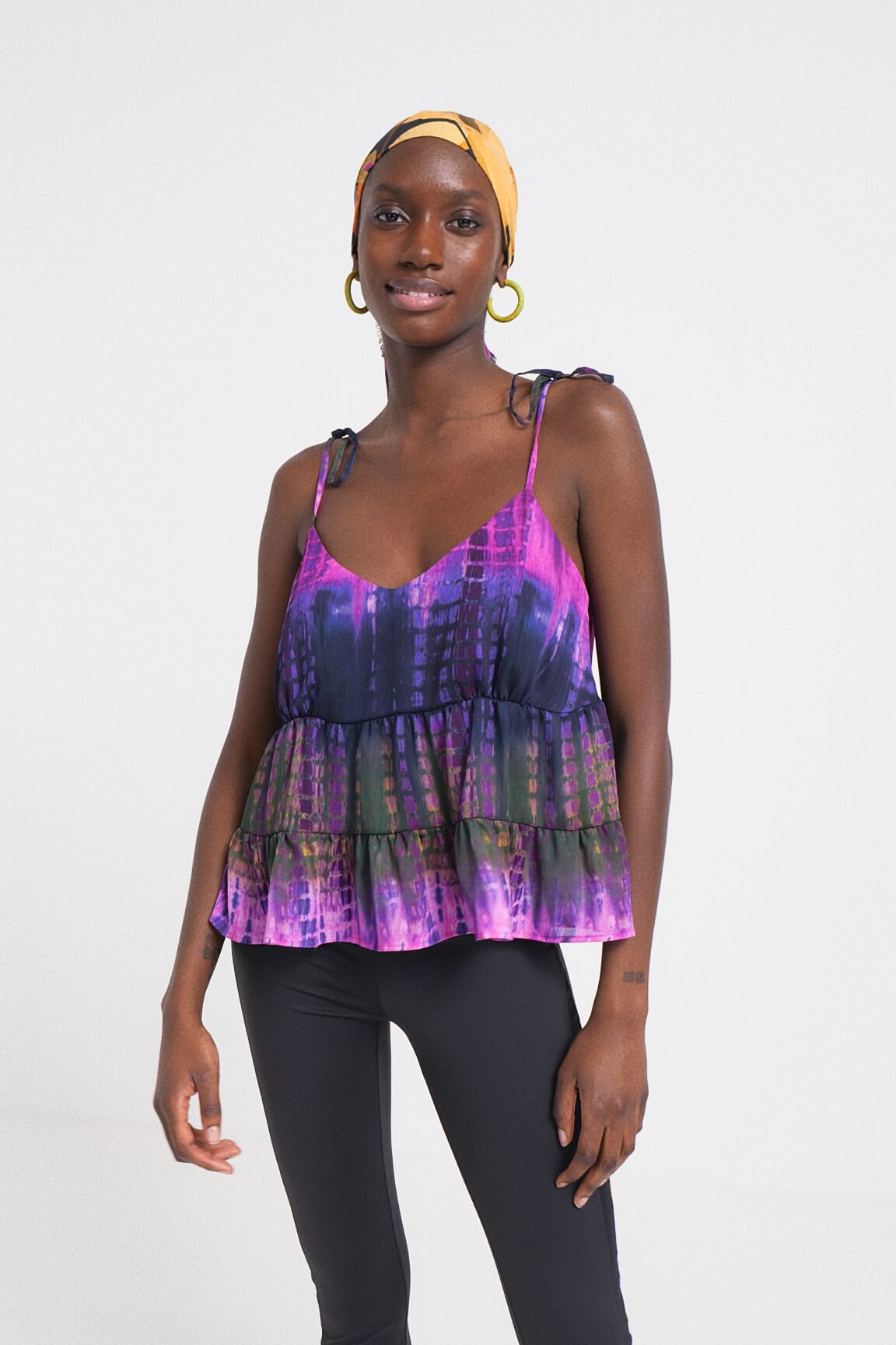 Top de tirantes tie-dye