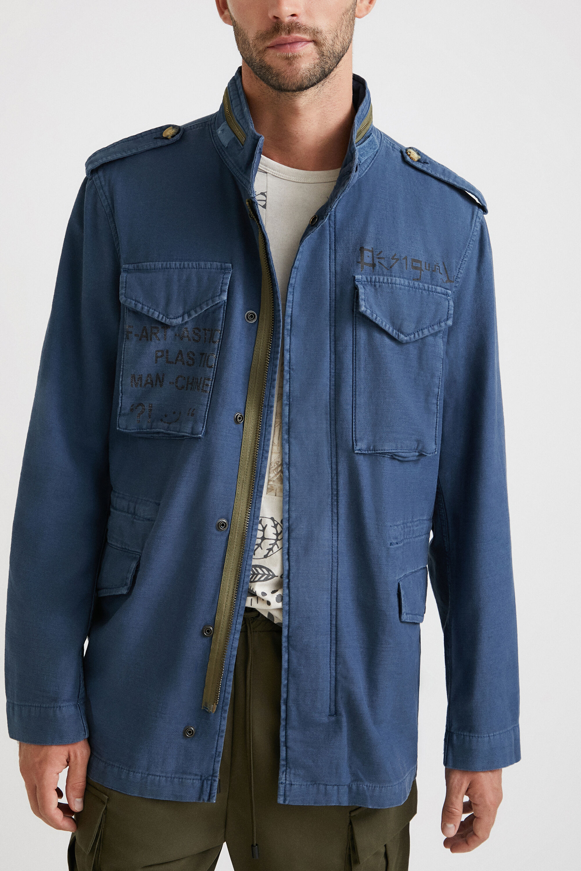 Chaqueta tigre 100% algod&oacute;n