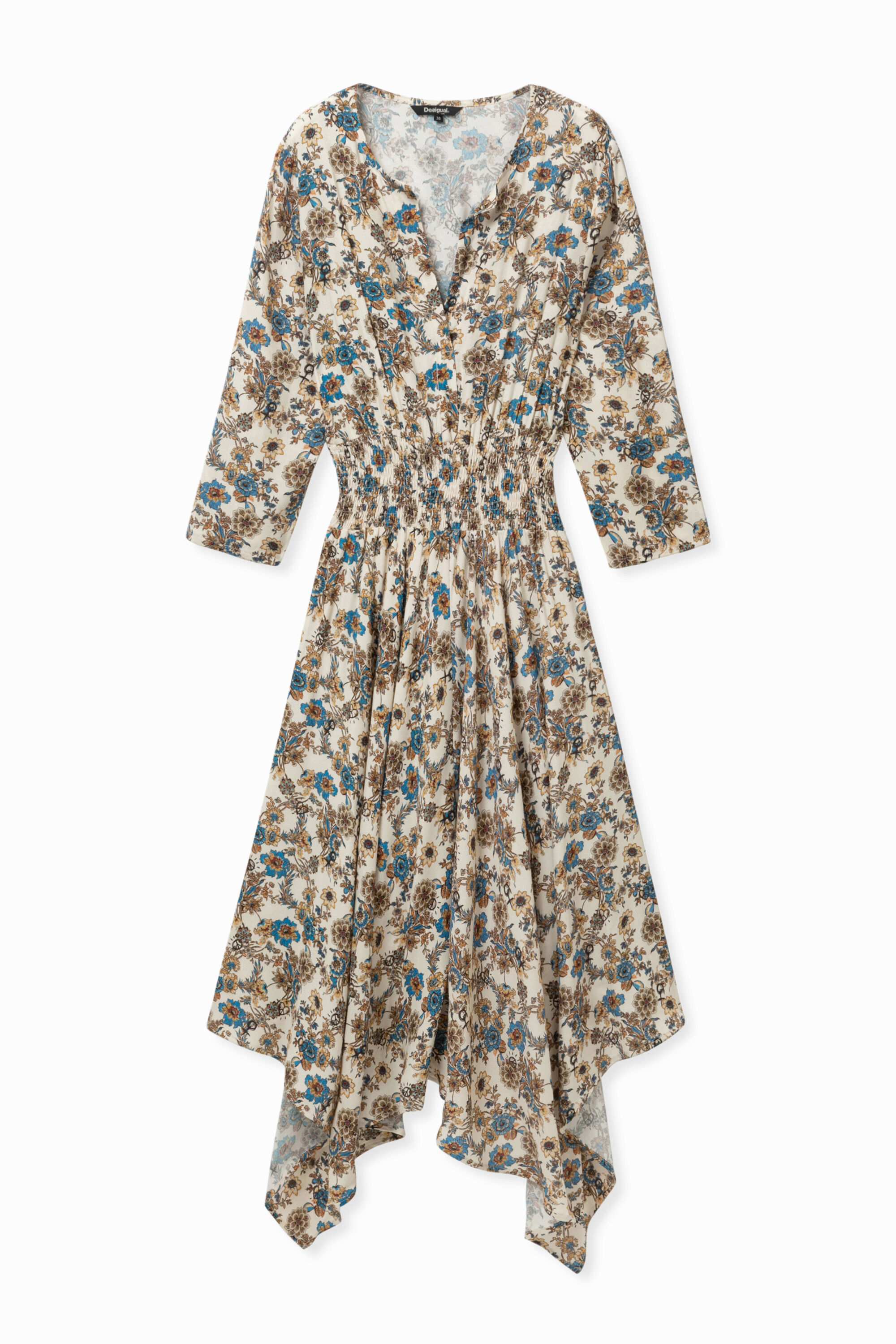 Vestido boho de bajo asim&eacute;trico
