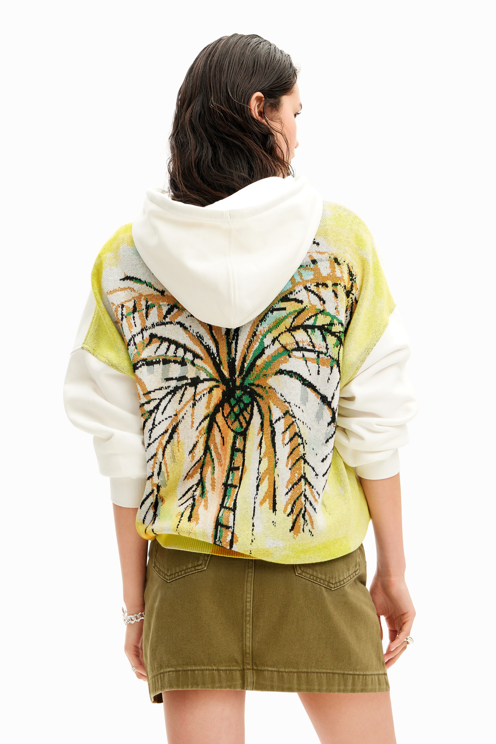 Sudadera oversize palmera