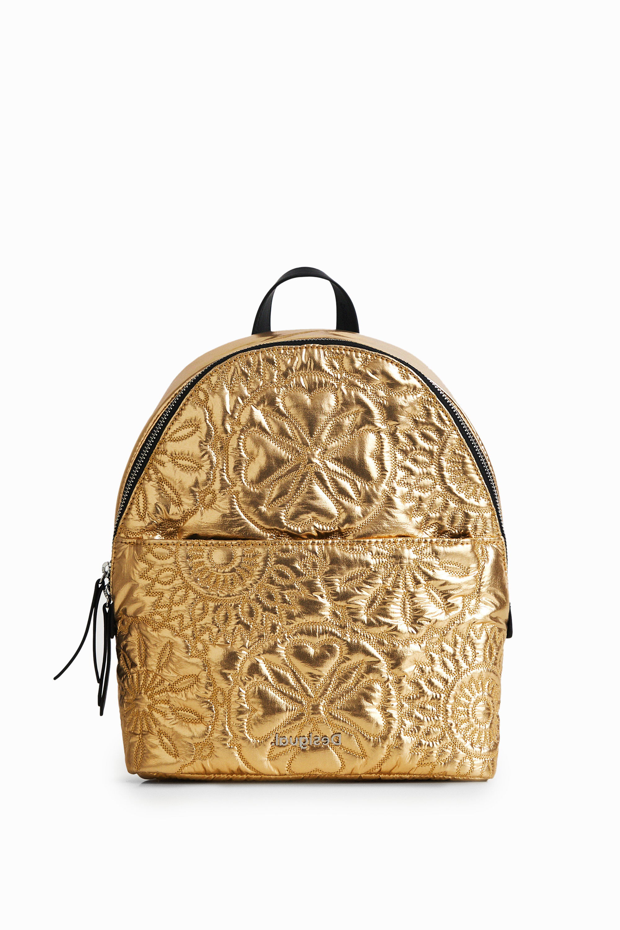Mochila mini acolchada floral