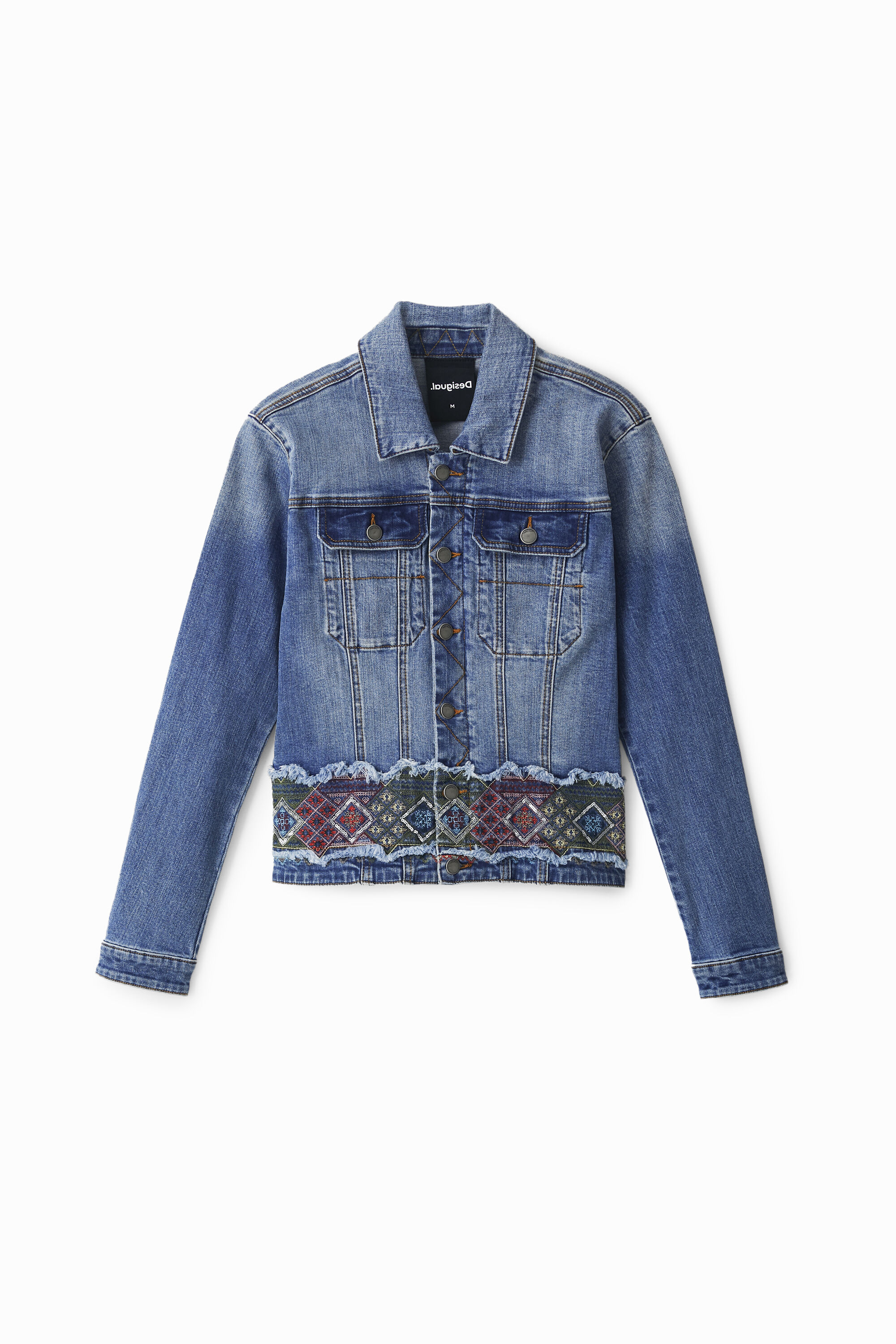 Chaqueta vaquera cenefas