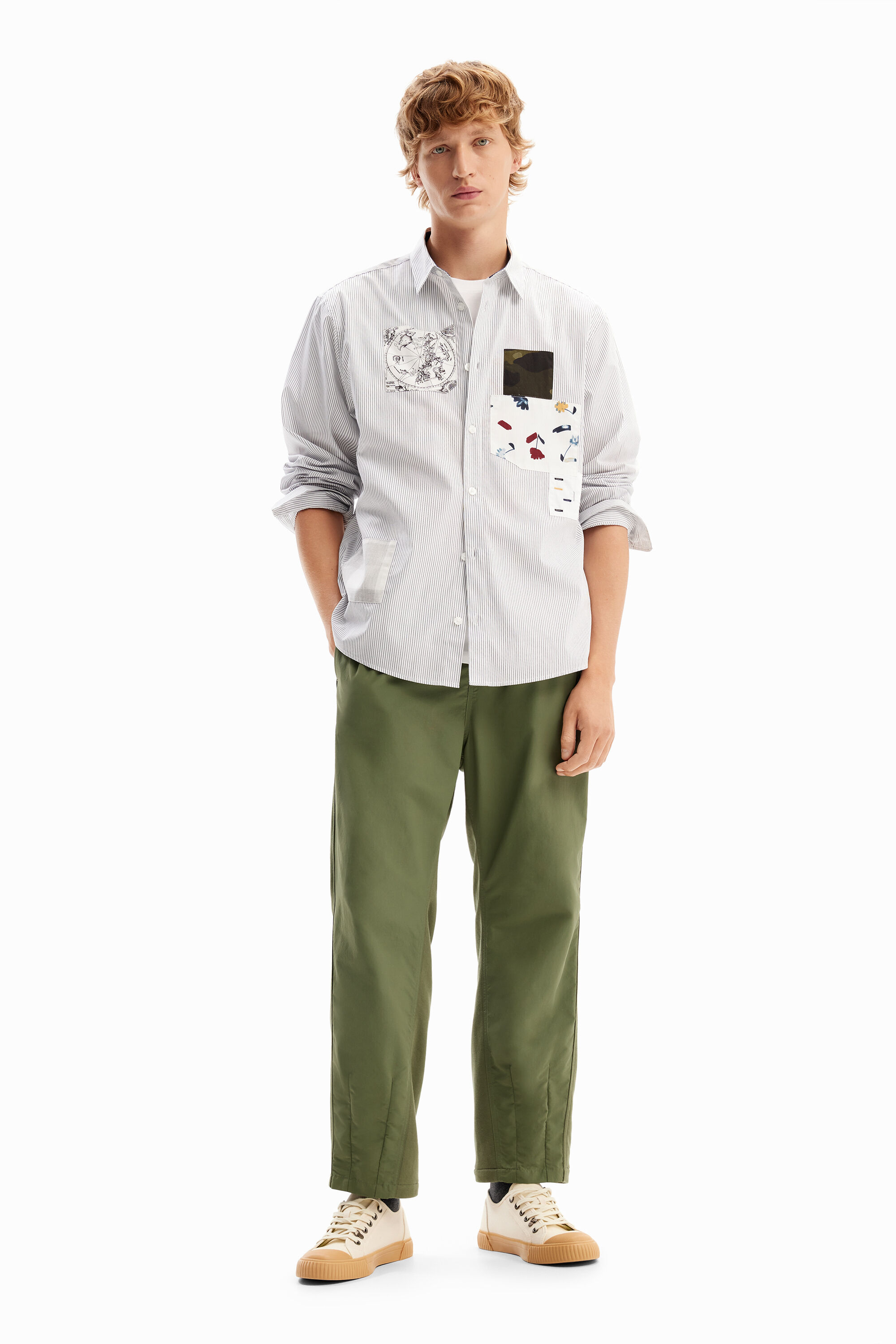 Camisa rayas patch