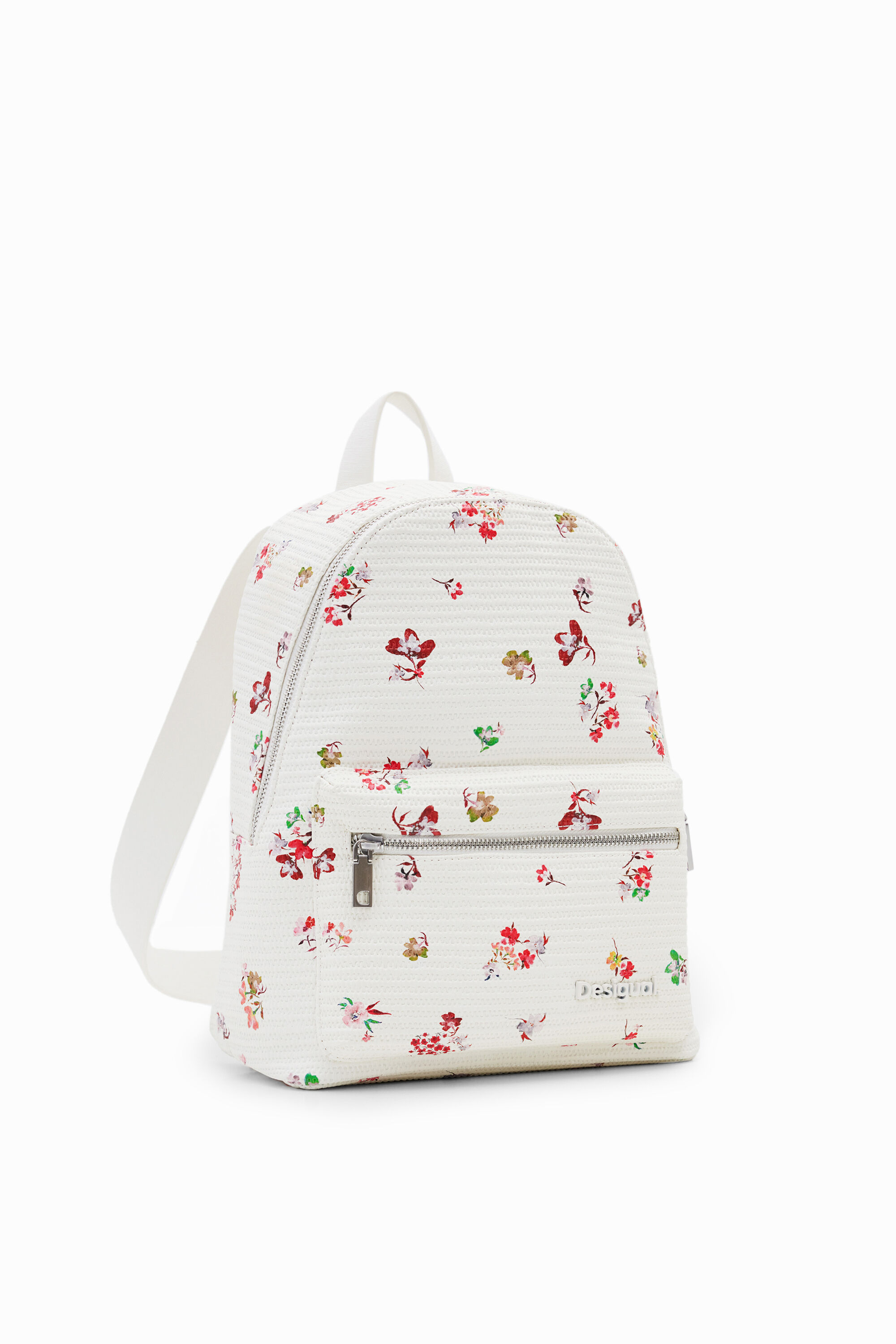 Mochila S textura flores