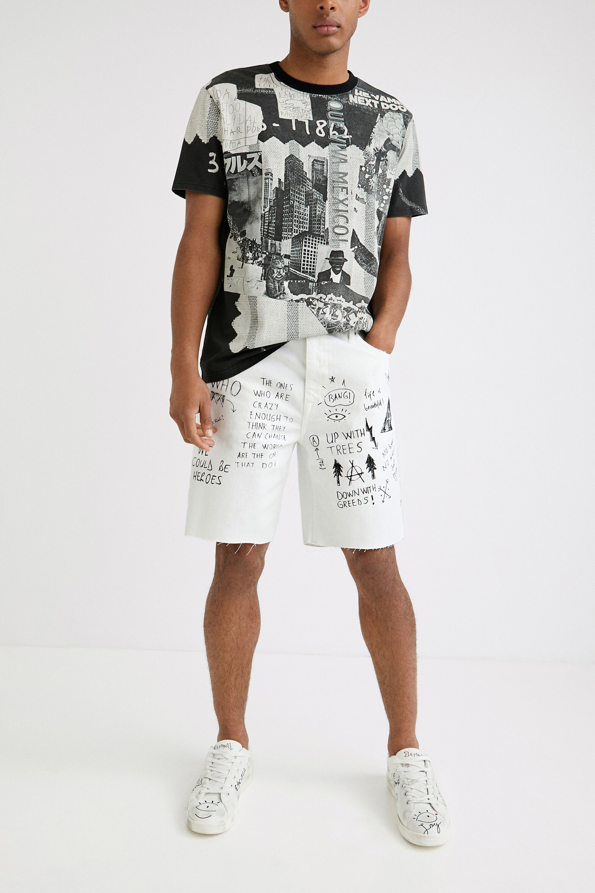 Camiseta manga corta collage