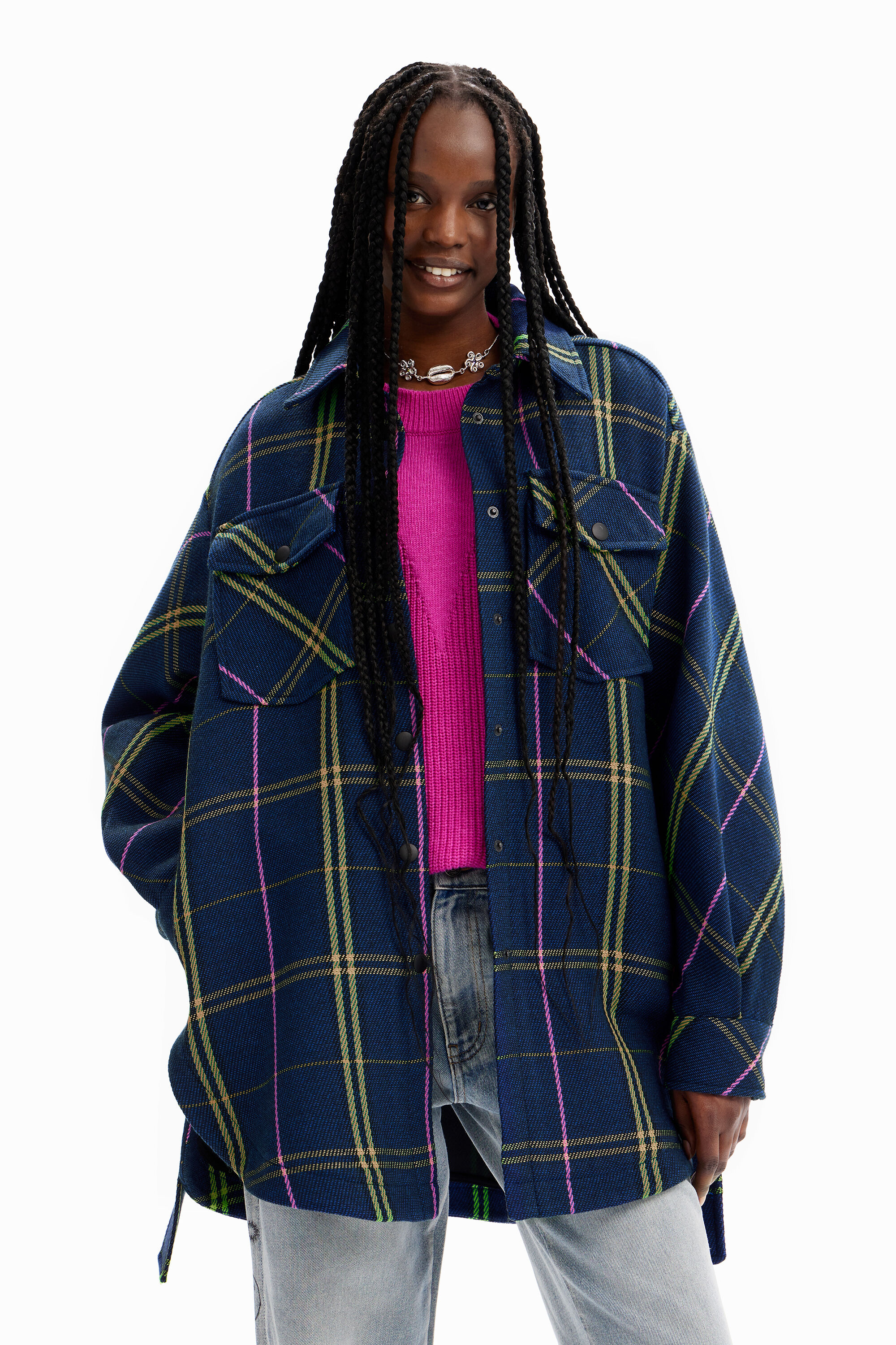 Chaqueta sobrecamisa cuadros