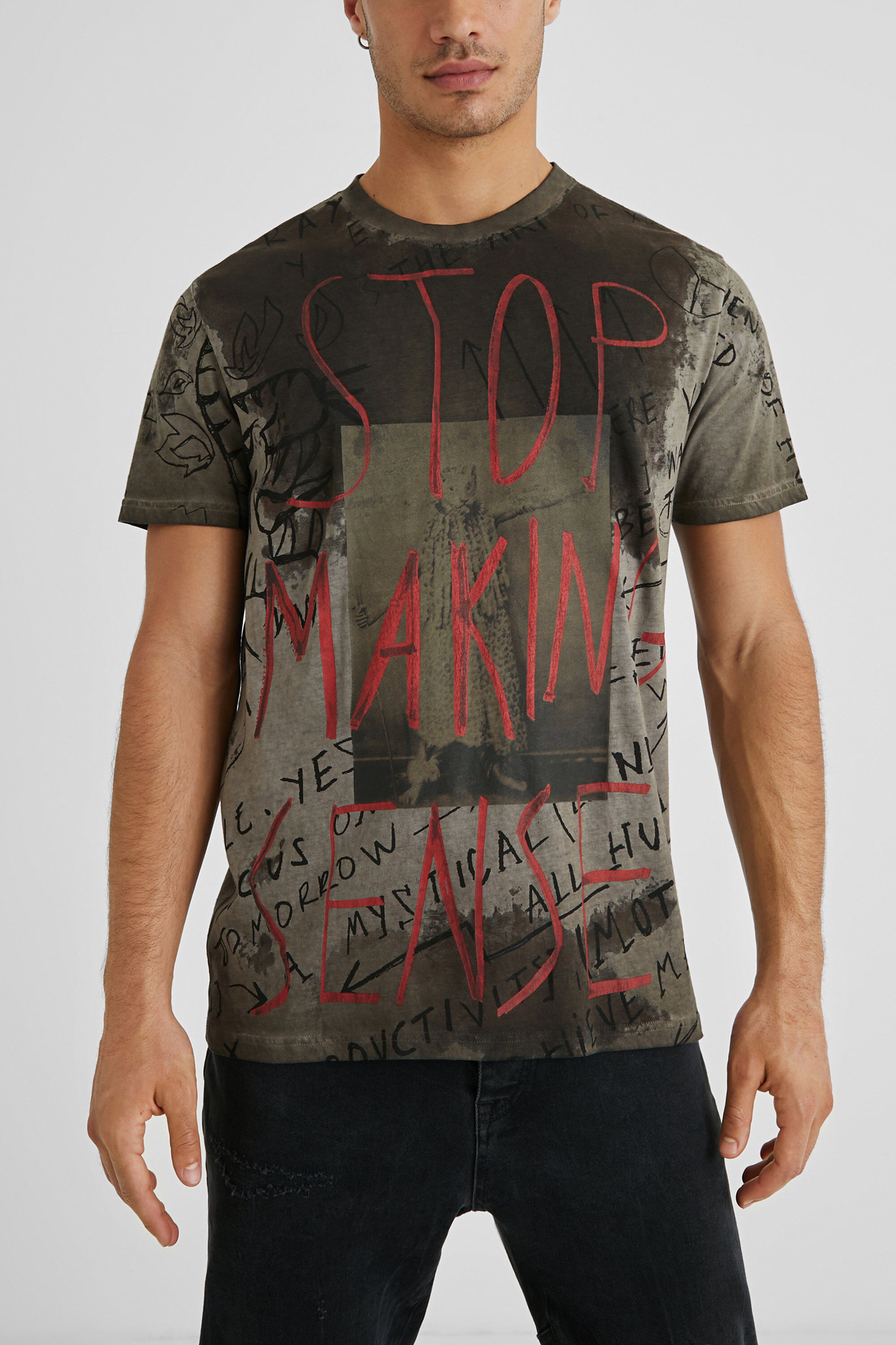Camiseta mensaje algod&oacute;n