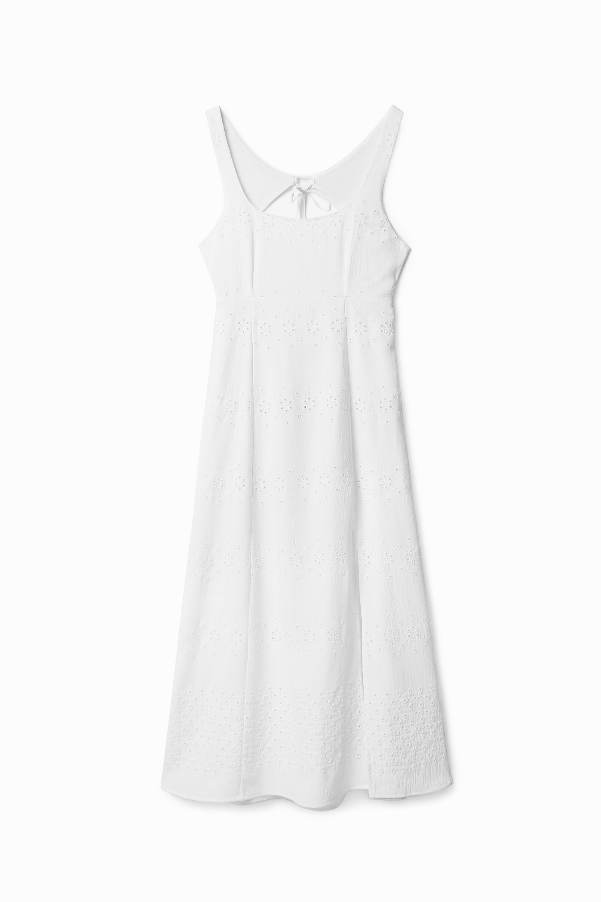 Vestido largo bordado ingl&eacute;s