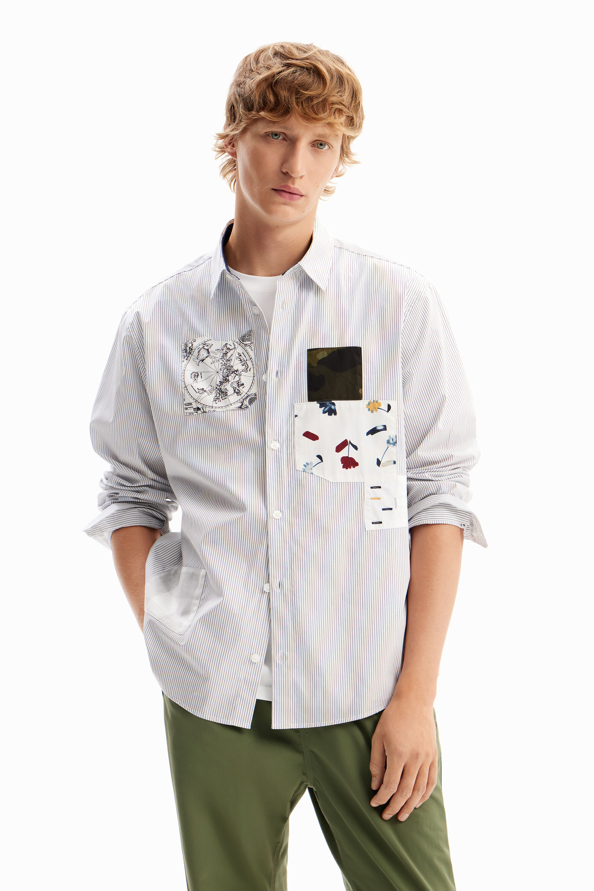 Camisa rayas patch