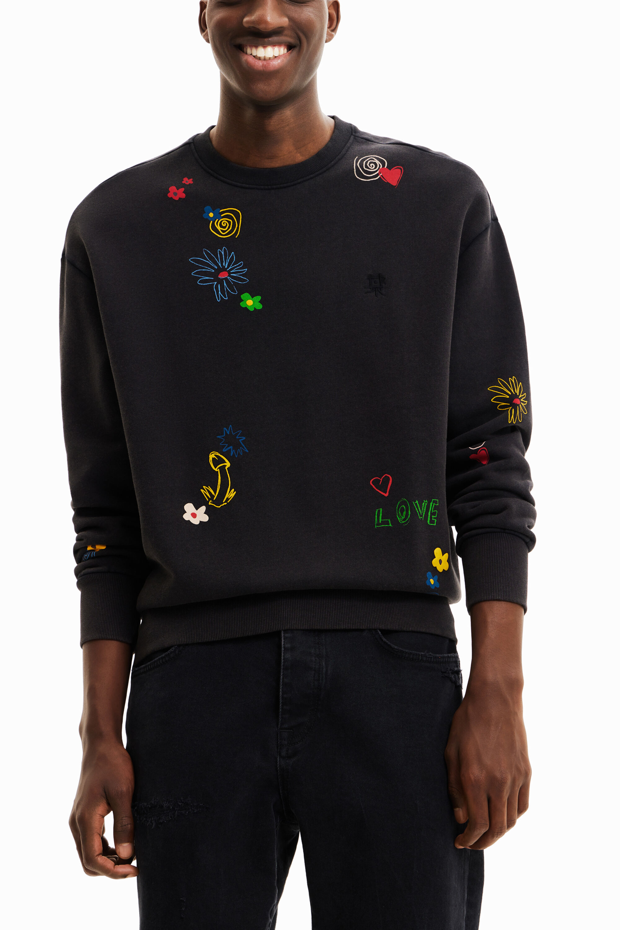 Sudadera lavada print