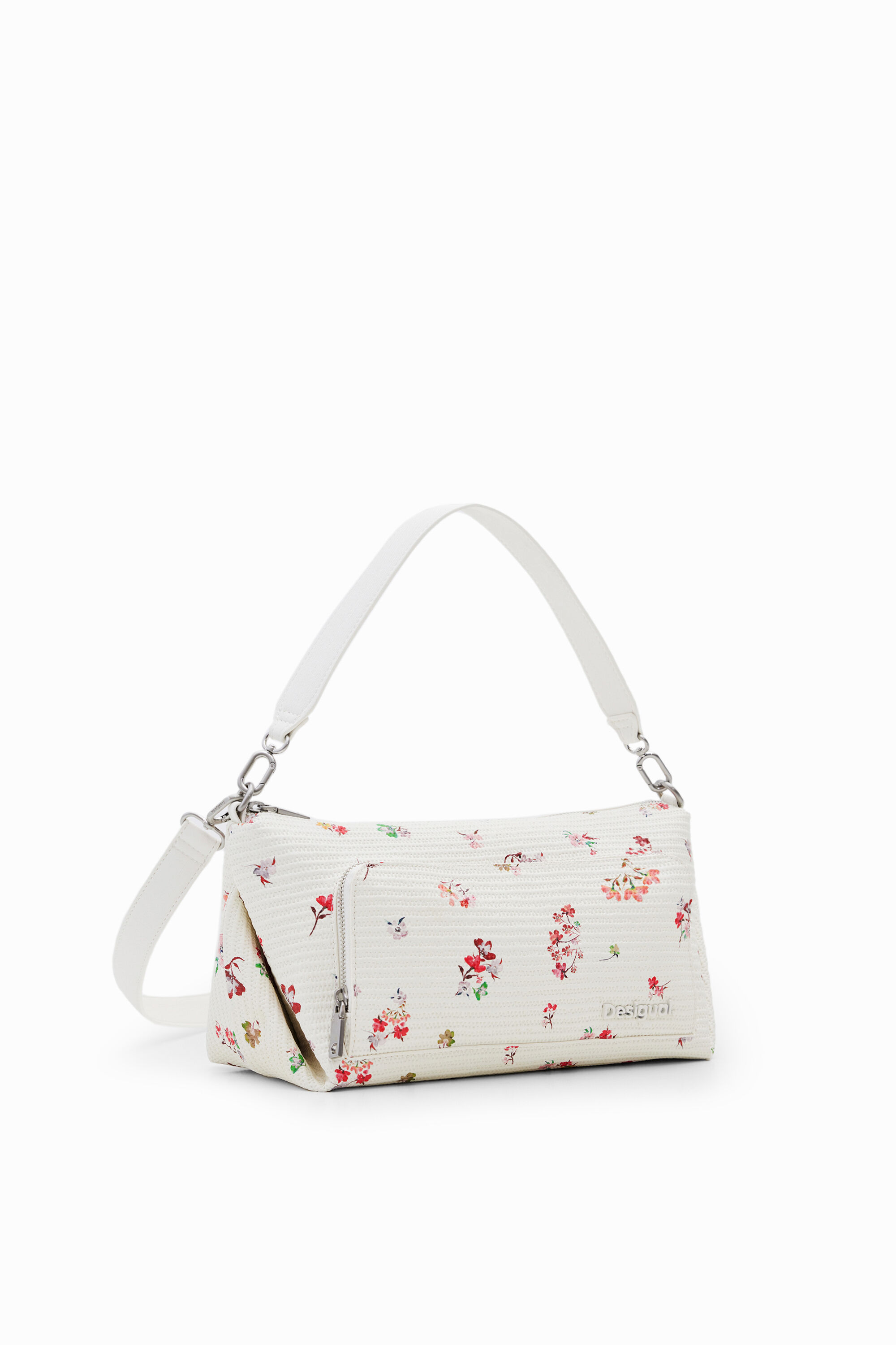 Bolso M textura flores