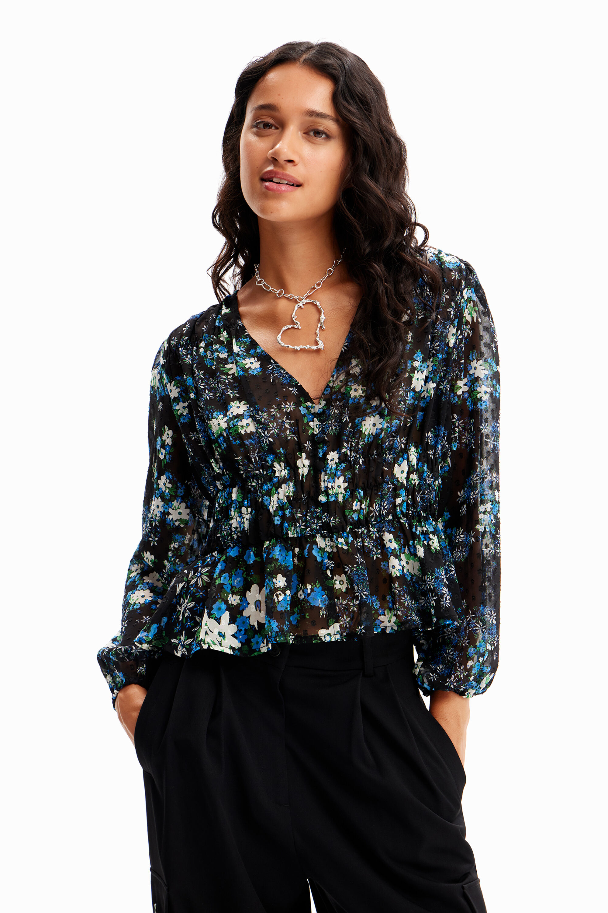 Blusa plumeti flores