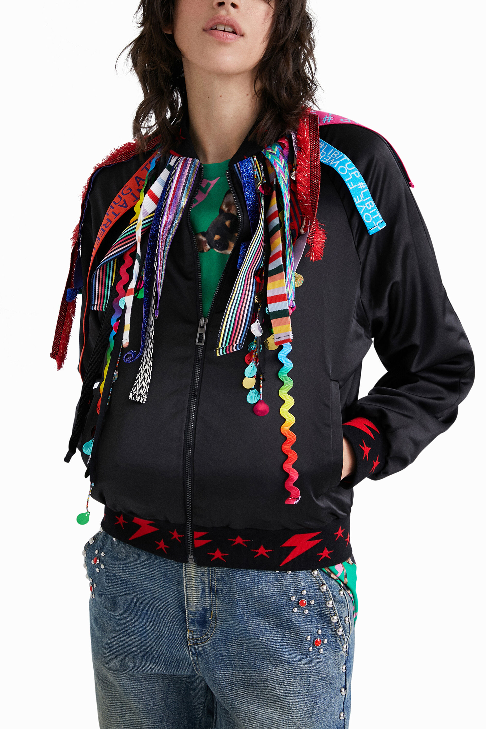 Chaqueta bomber cintas Johnson Hartig