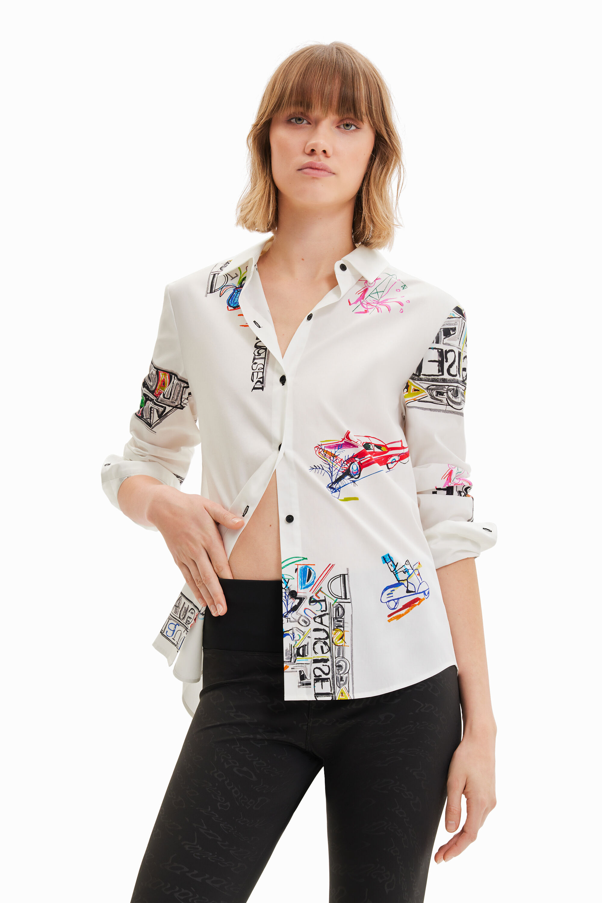 Camisa manga larga ilustraciones