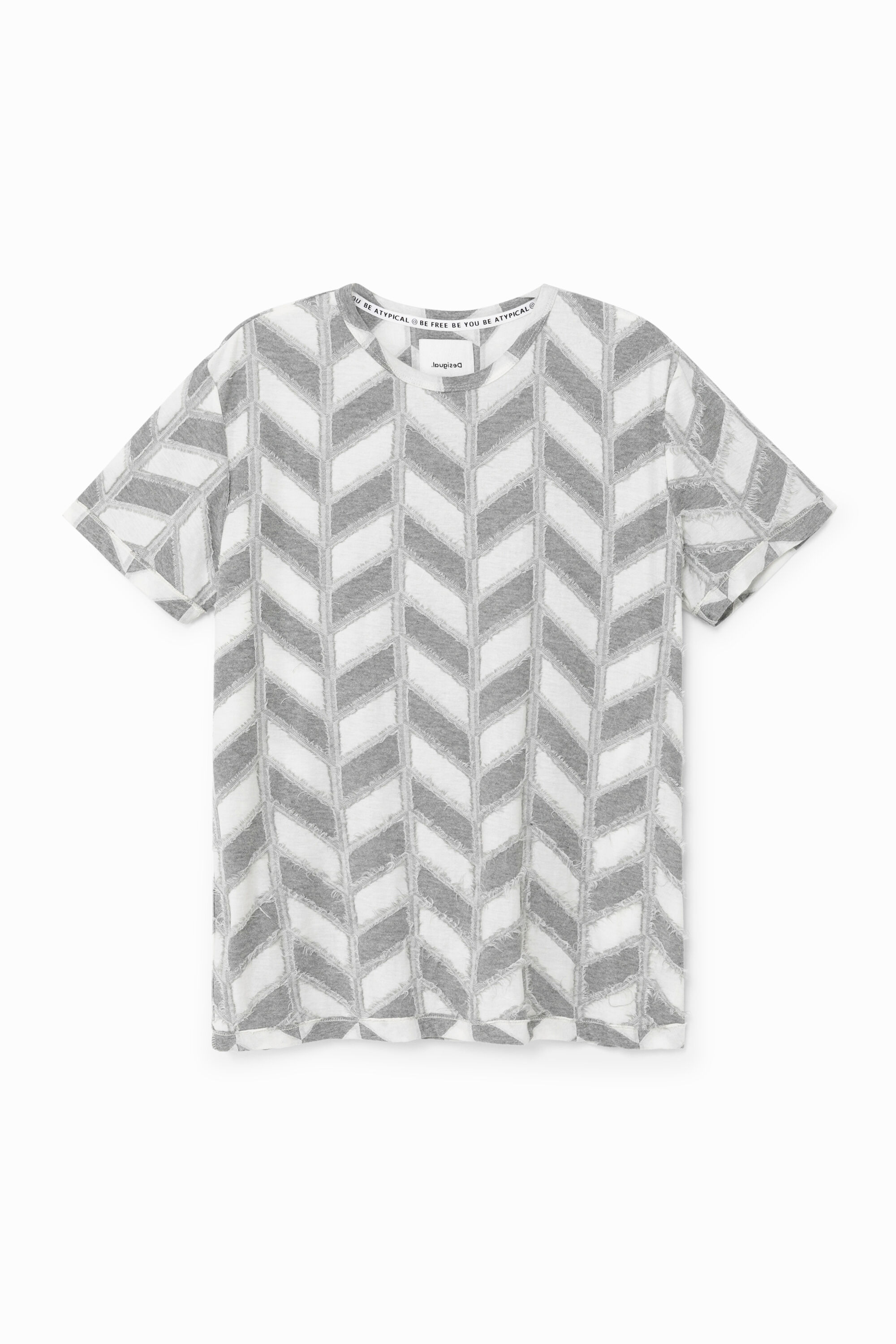 Camiseta jacquard espiga