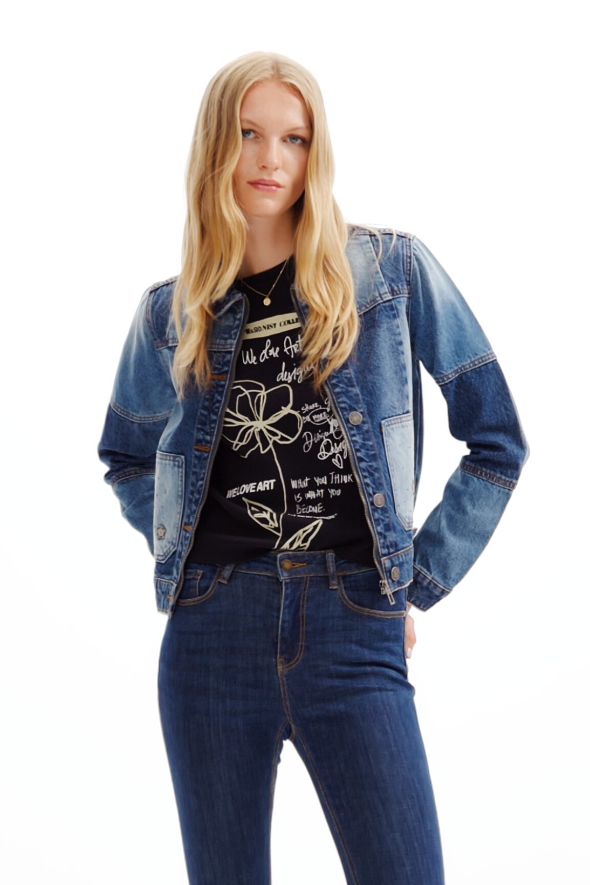 Chaqueta vaquera trucker patch