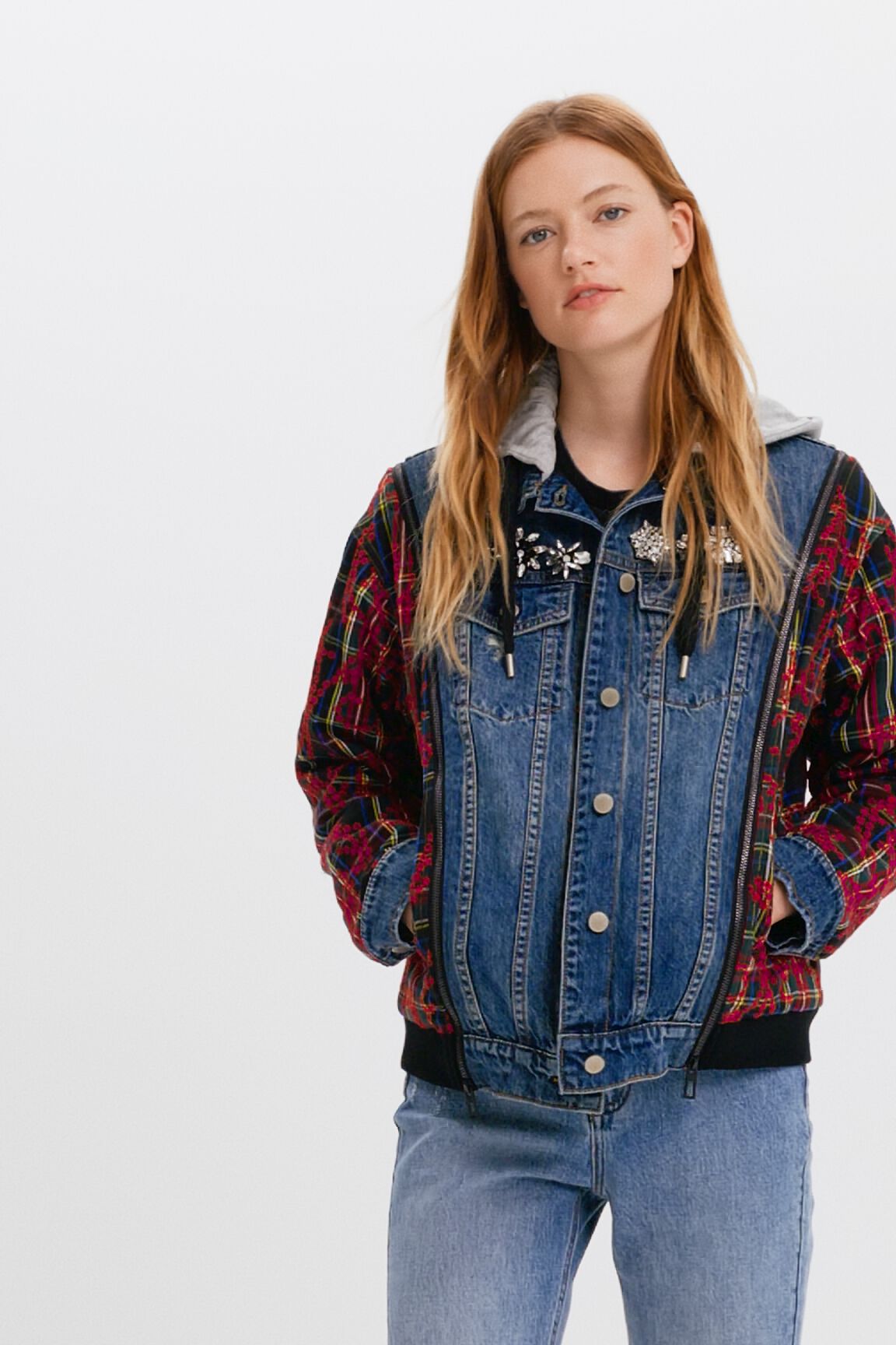 Chaqueta vaquera h&iacute;brida